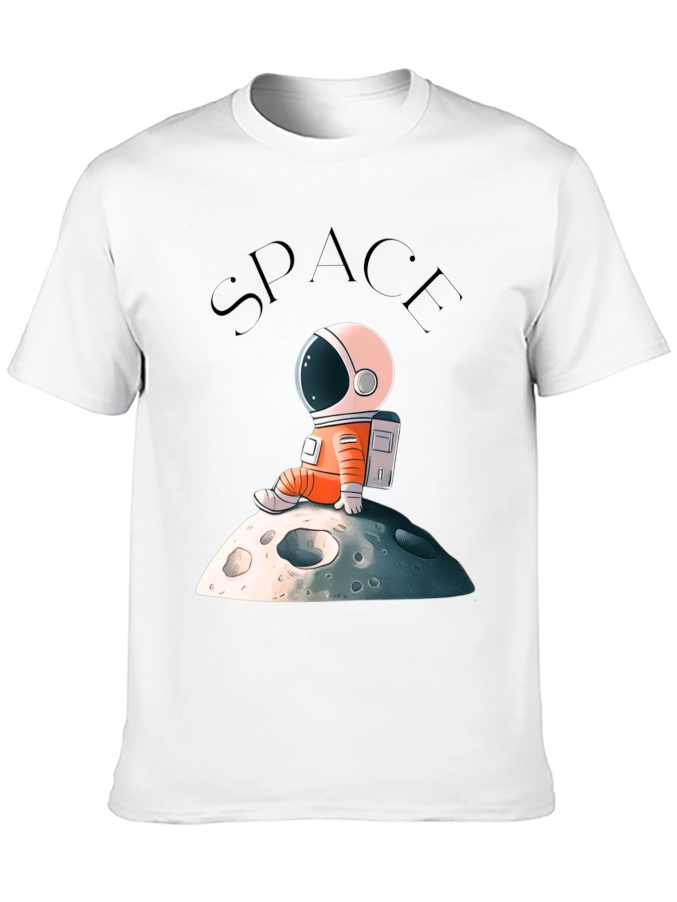 Astronaut on Moon Graphic T-Shirt