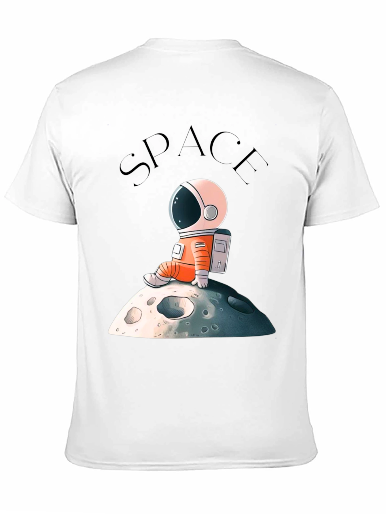 Astronaut on Moon Graphic T-Shirt