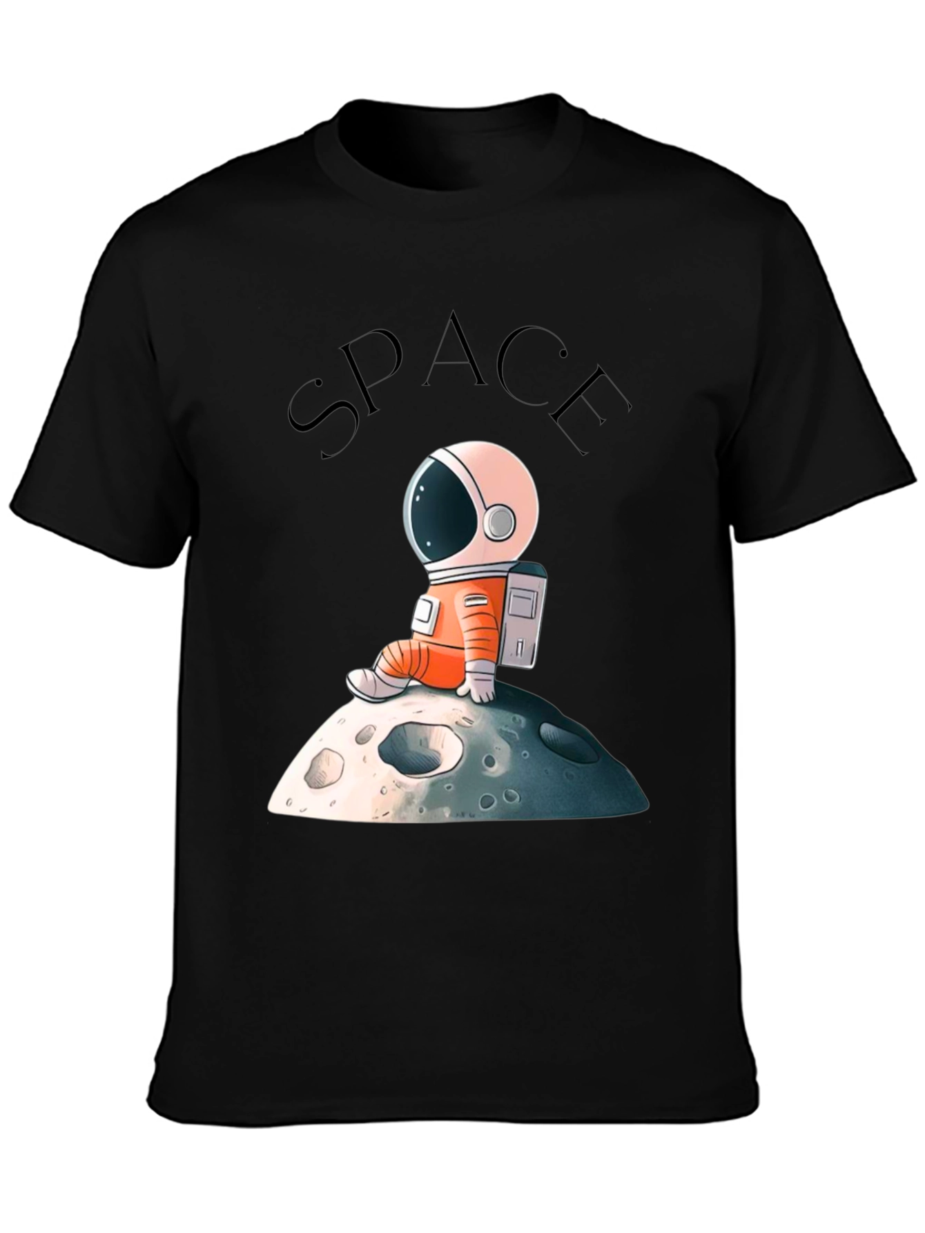 Astronaut on Moon Graphic T-Shirt