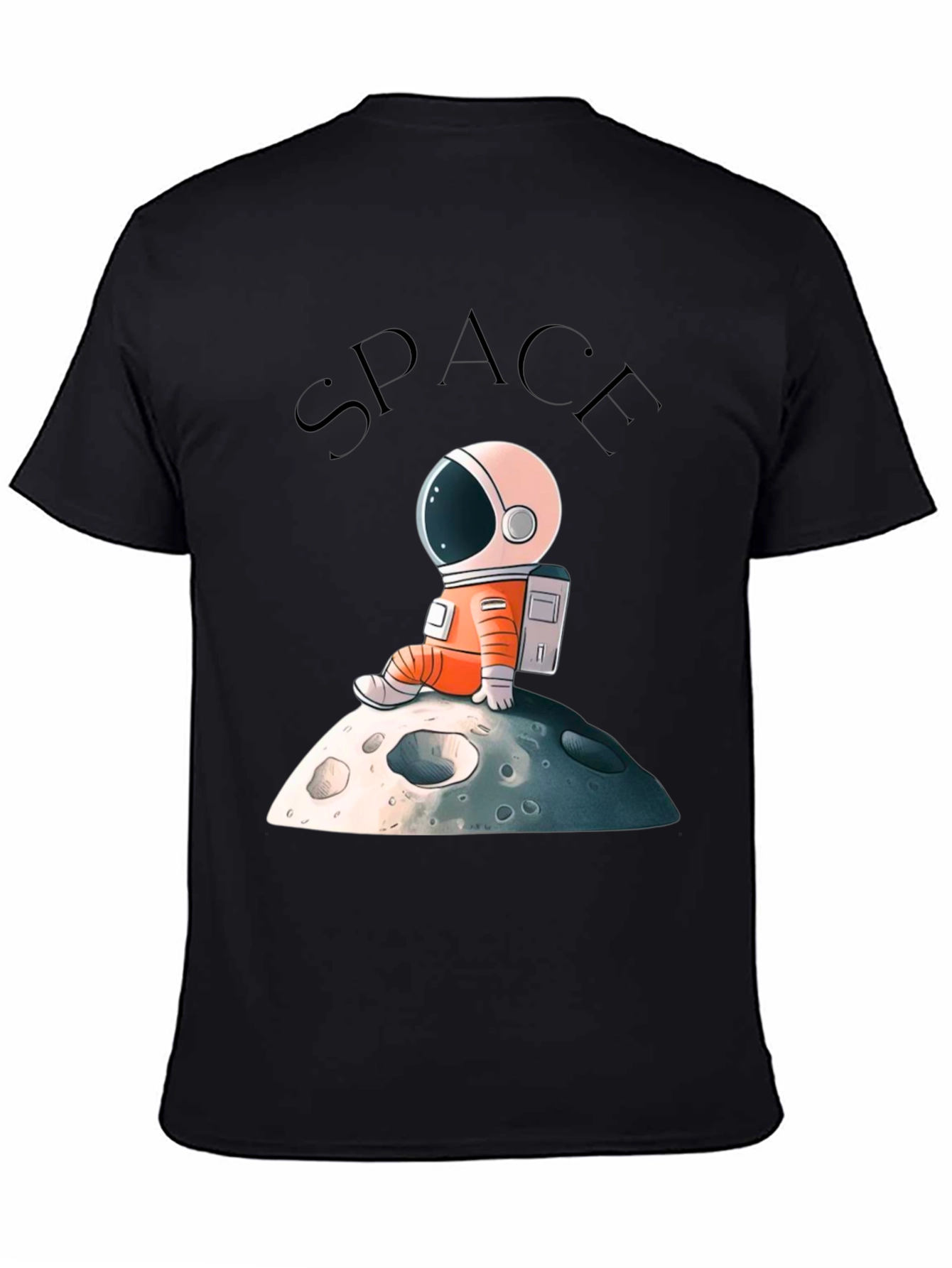 Astronaut on Moon Graphic T-Shirt