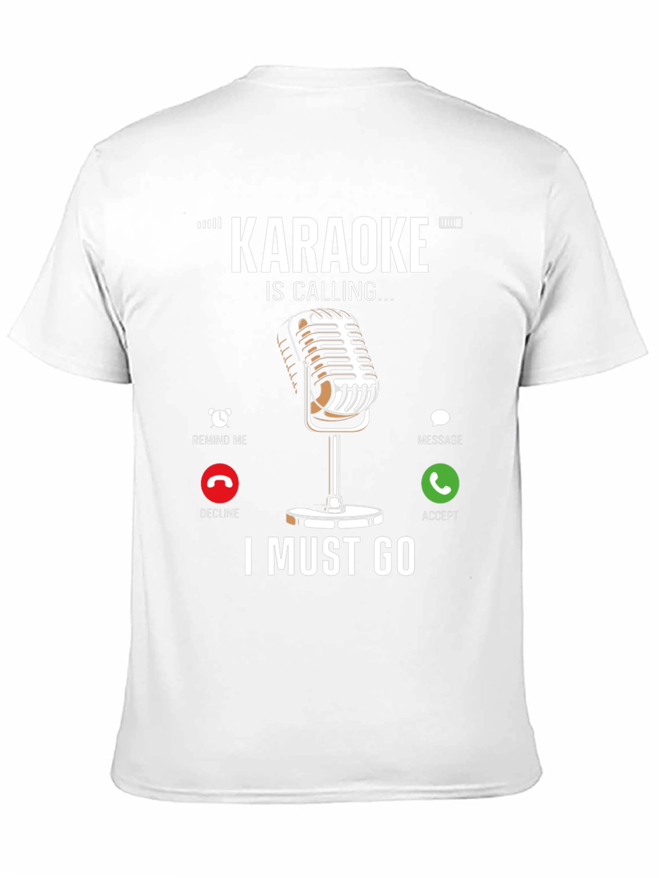 Karaoke Calling T-Shirt - Music Lover Tee