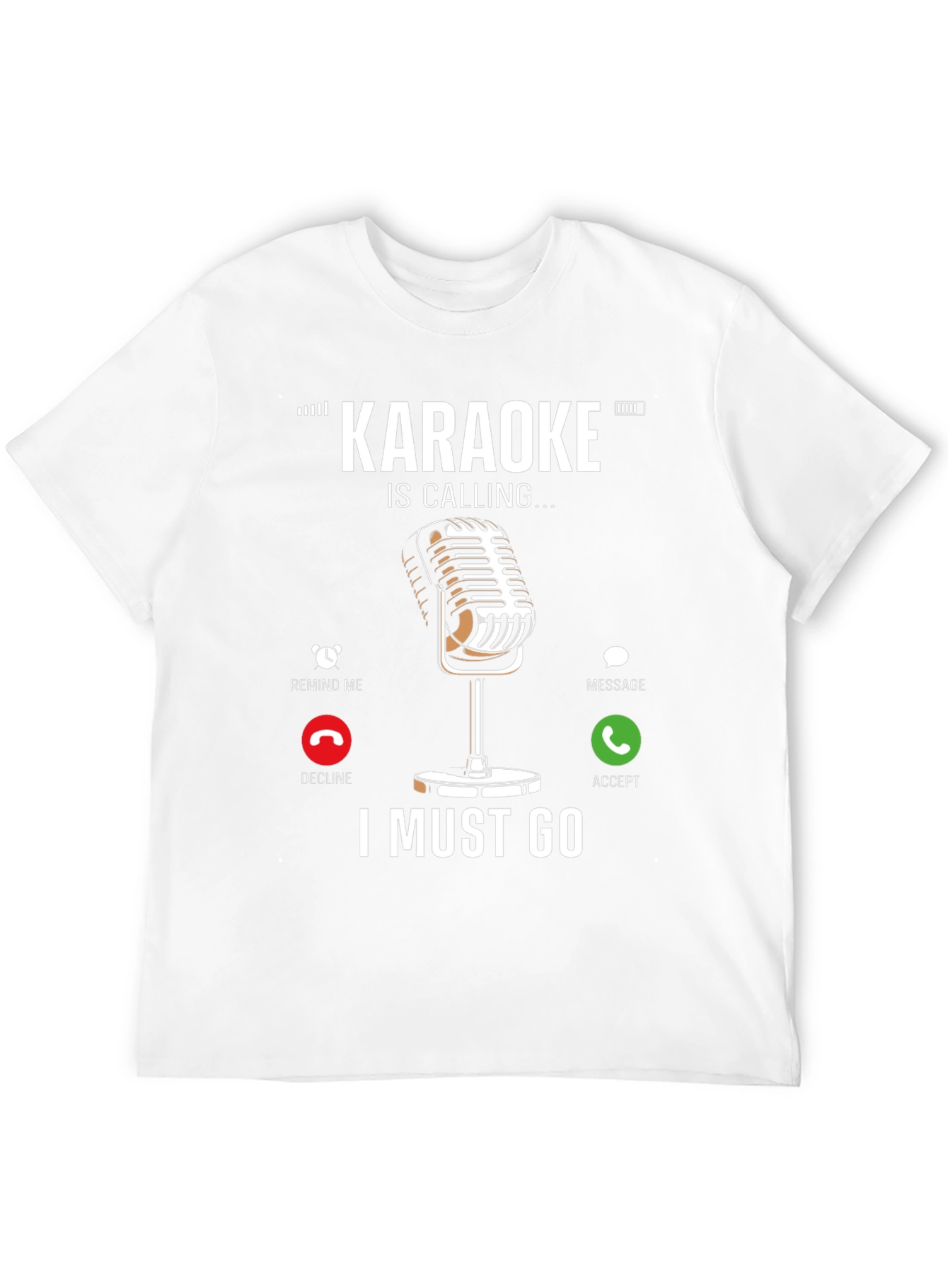 Karaoke Calling T-Shirt - Music Lover Tee