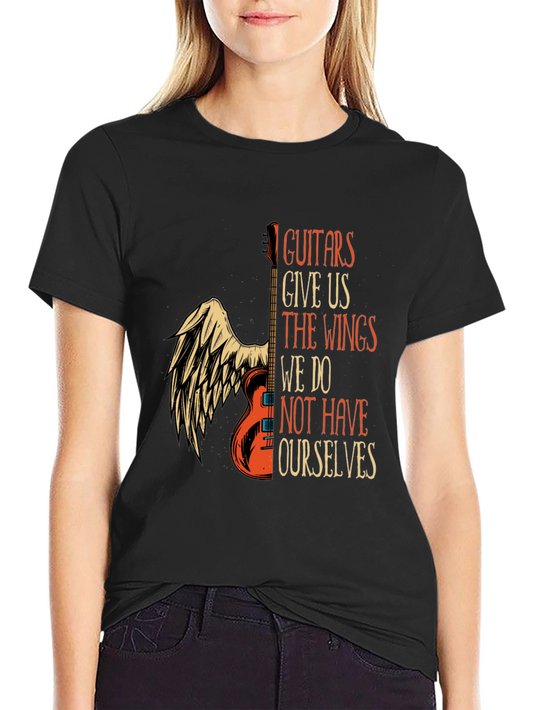 Guitar Wings Graphic T-Shirt: Music Lovers Tee