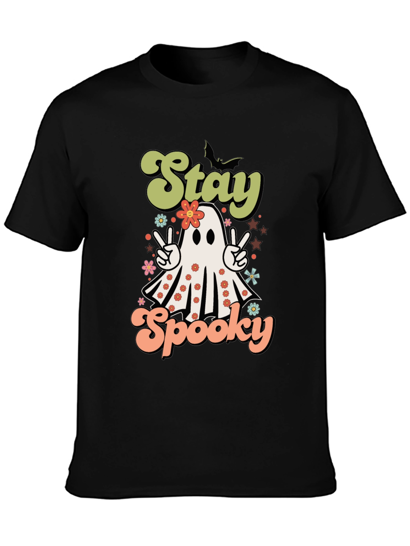 Stay Spooky Halloween T-Shirt Ghost Design