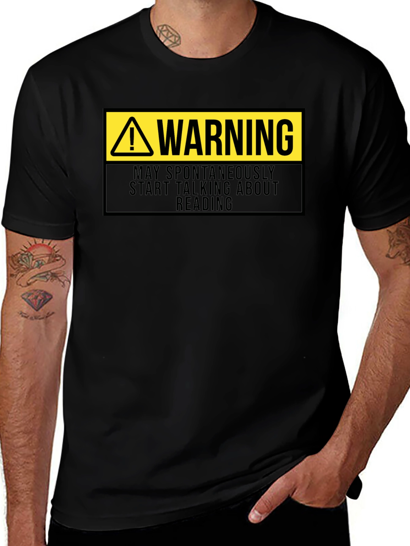Warning: May Spontaneously Talk About Reading T-Shirt