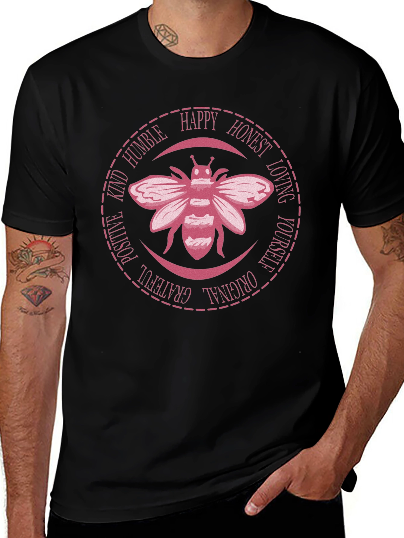 Bee Kind Graphic T-Shirt - Positive Vibes Tee