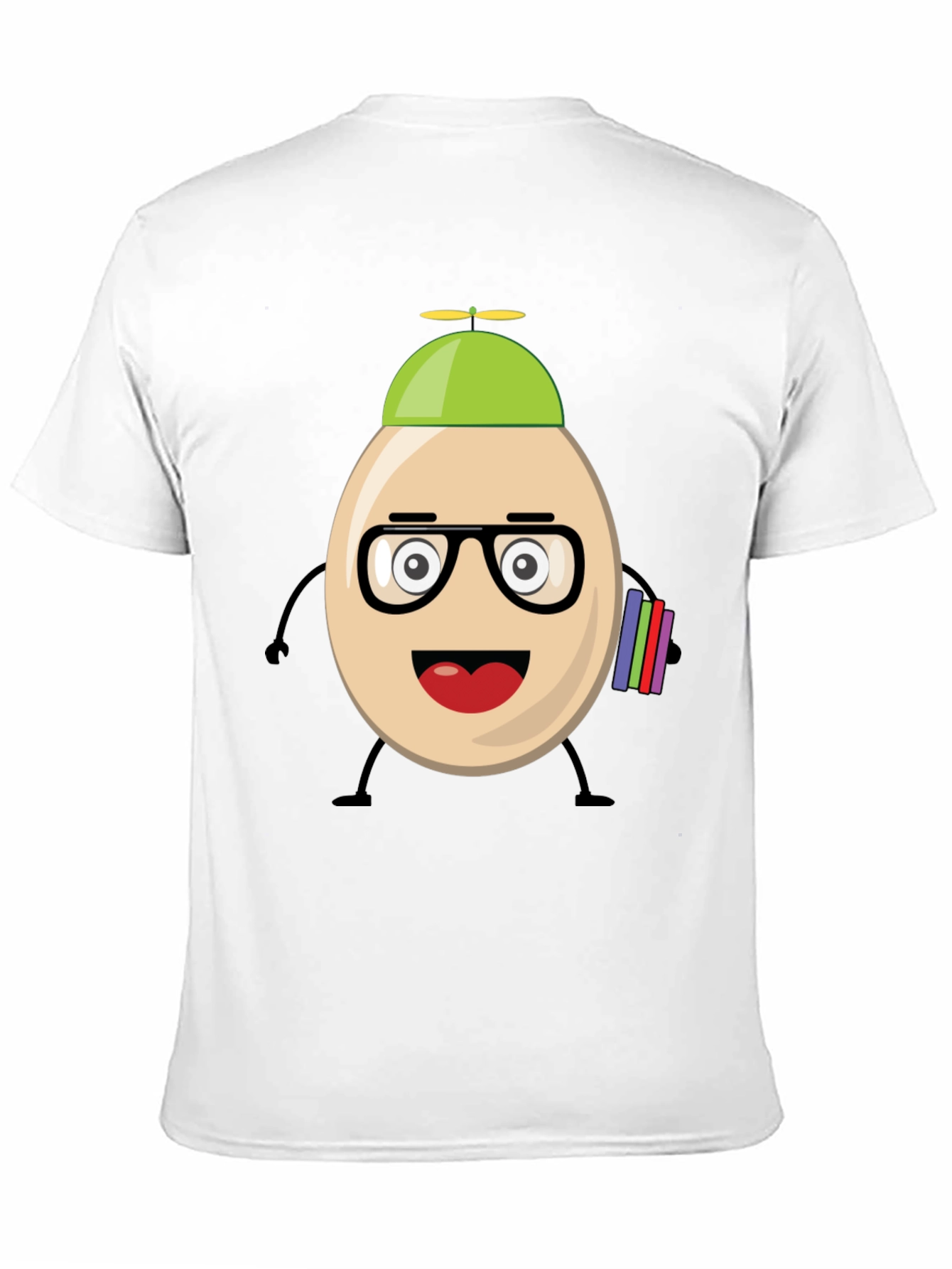 Funny Egg Nerd Graphic T-Shirt