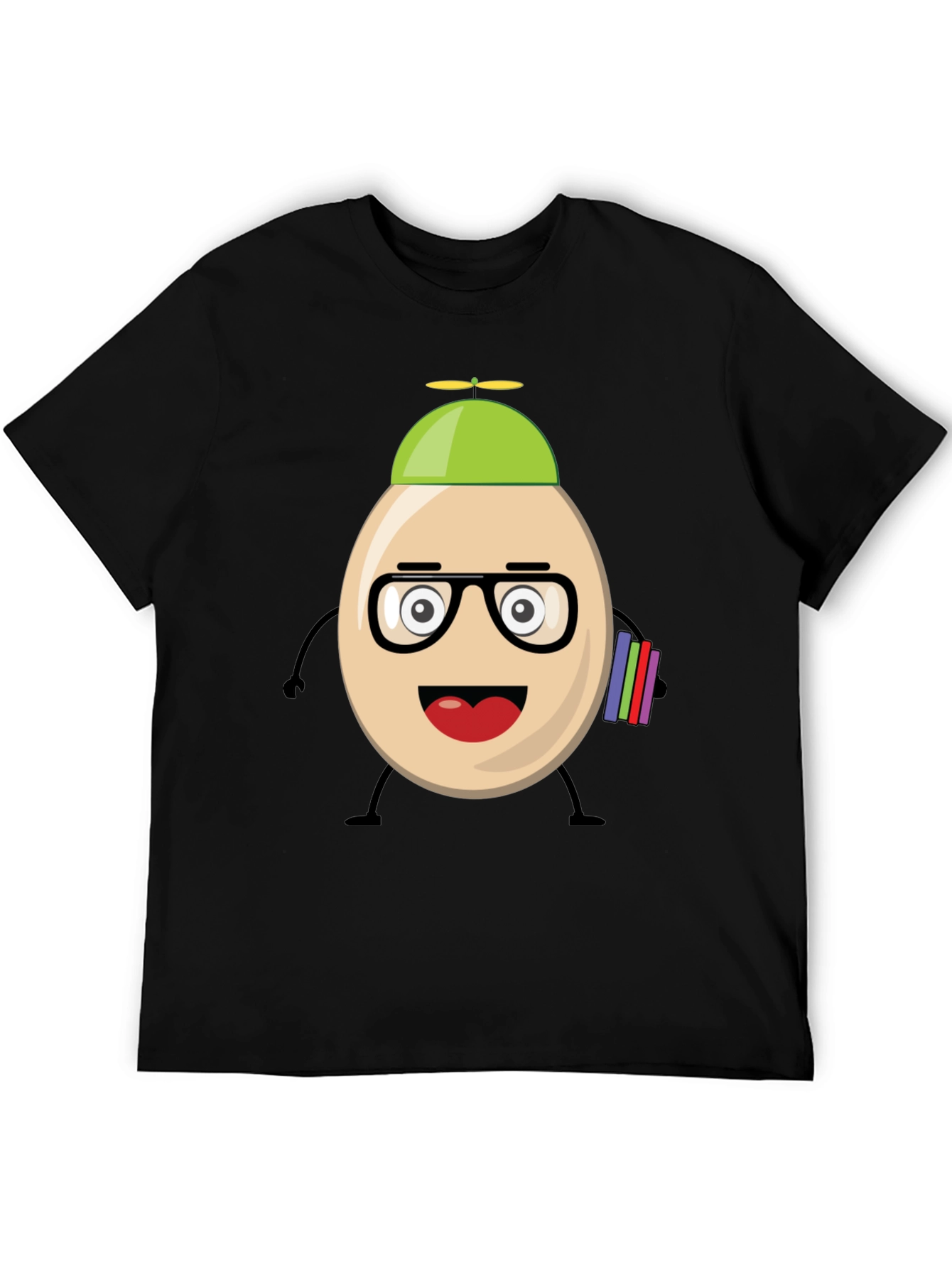 Funny Egg Nerd Graphic T-Shirt
