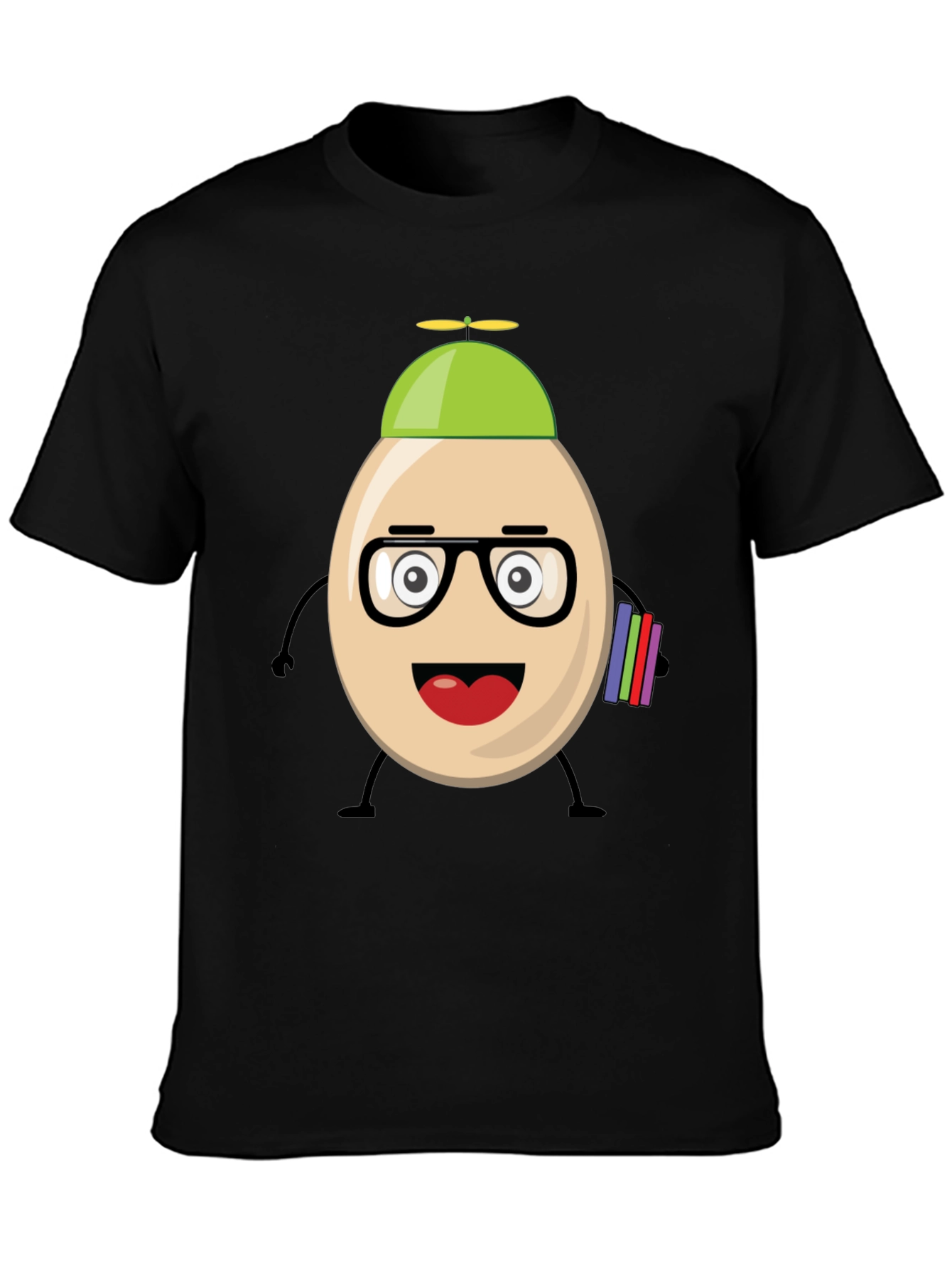 Funny Egg Nerd Graphic T-Shirt