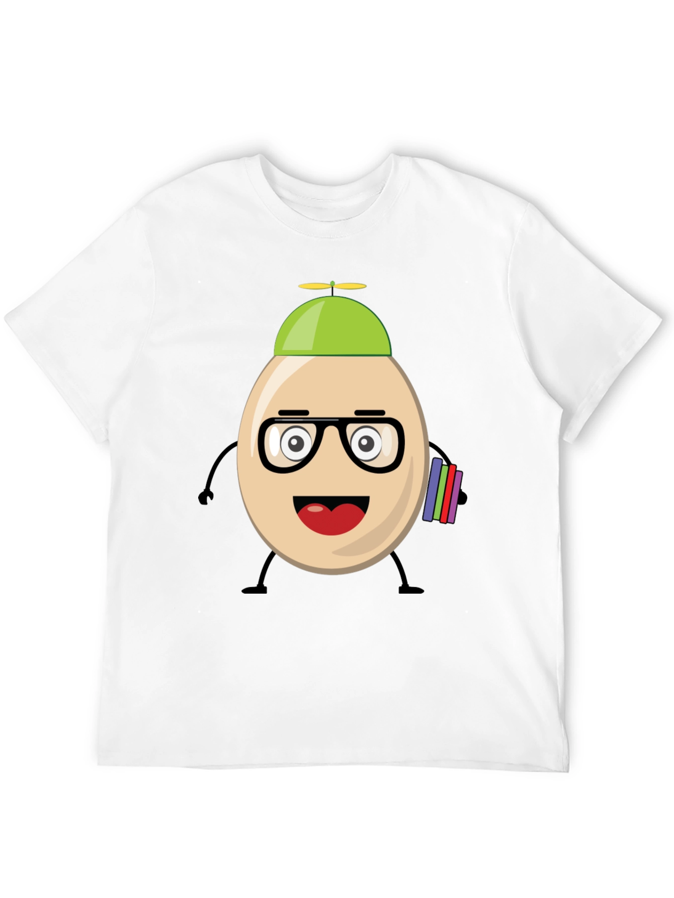 Funny Egg Nerd Graphic T-Shirt
