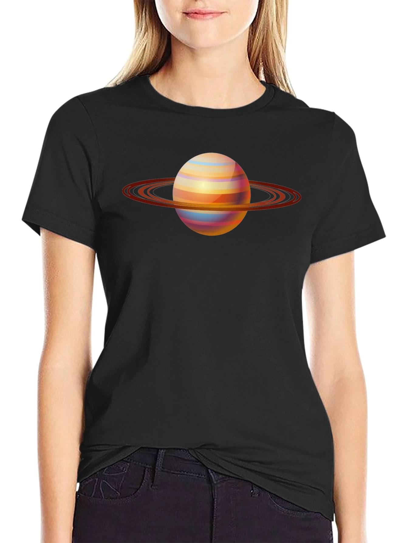 Saturn Graphic T-Shirt - Space Design Tee