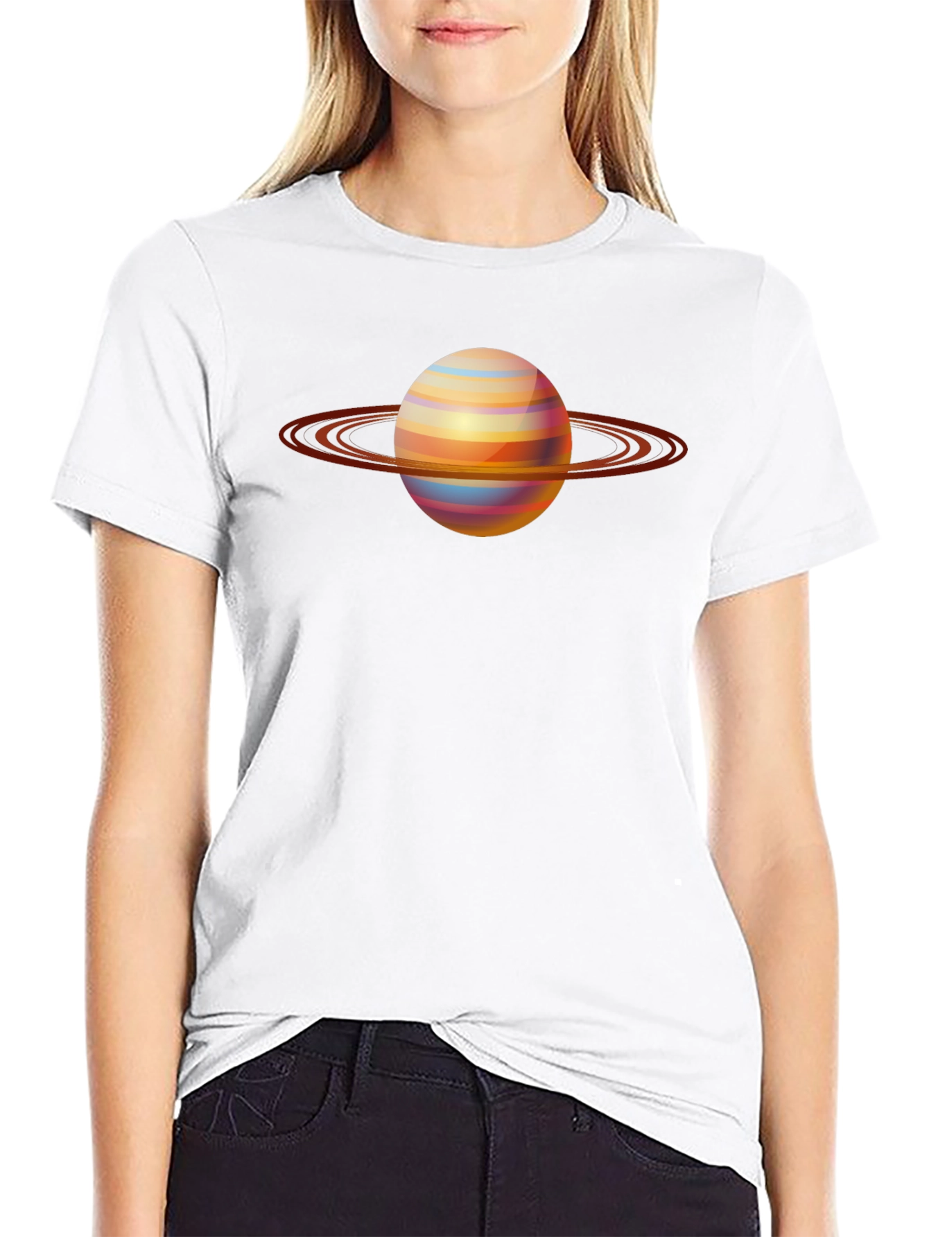 Saturn Graphic T-Shirt - Space Design Tee