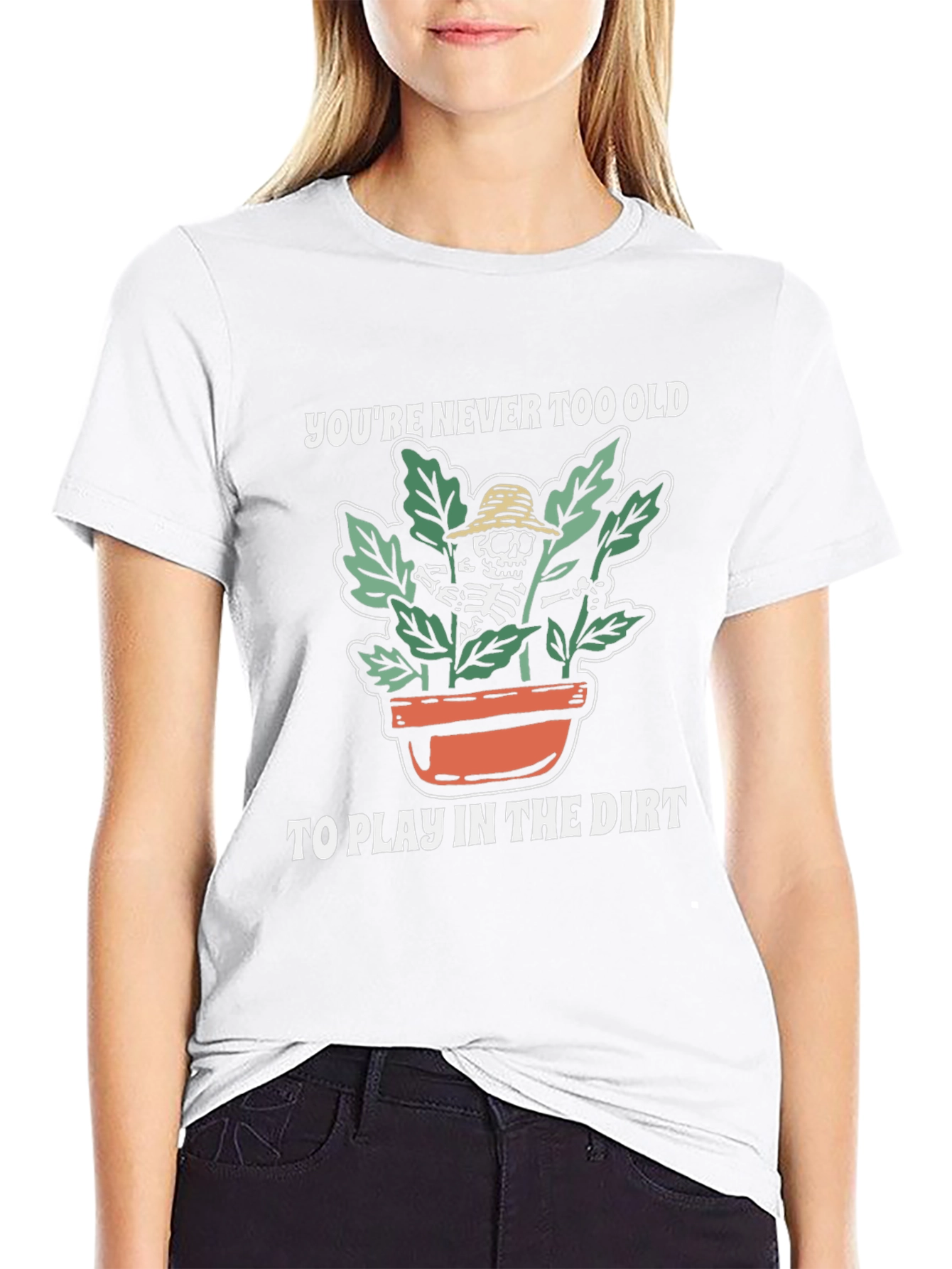 Youre Never Too Old Skeleton Gardener T-Shirt