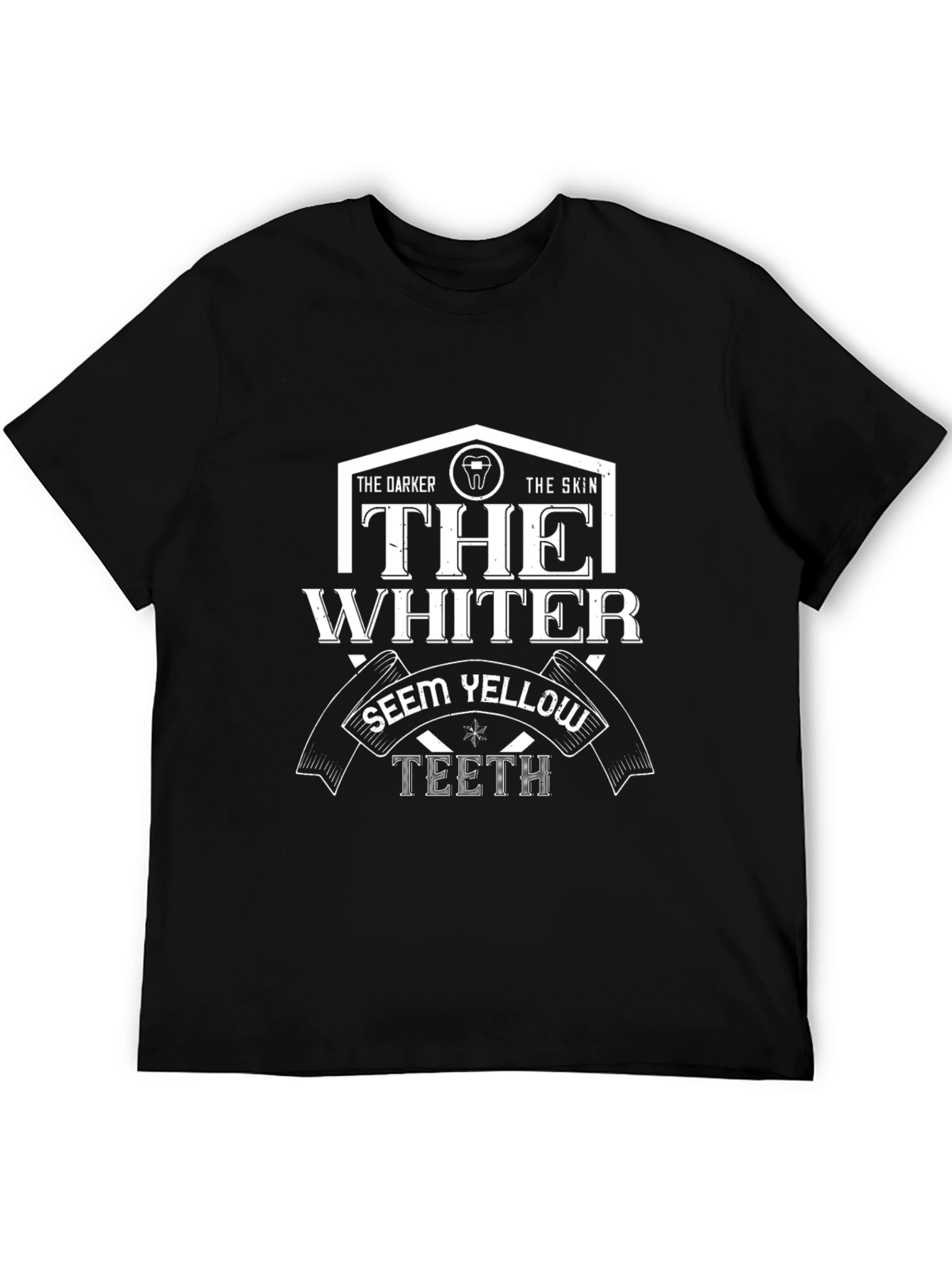 Funny Dental Humor T-Shirt: Whiter Teeth Graphic Tee
