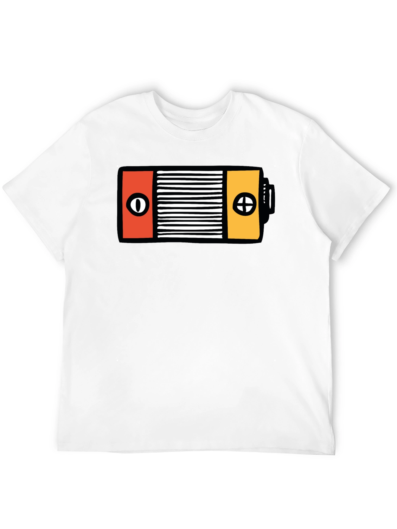 Unique Battery Graphic Black T-Shirt
