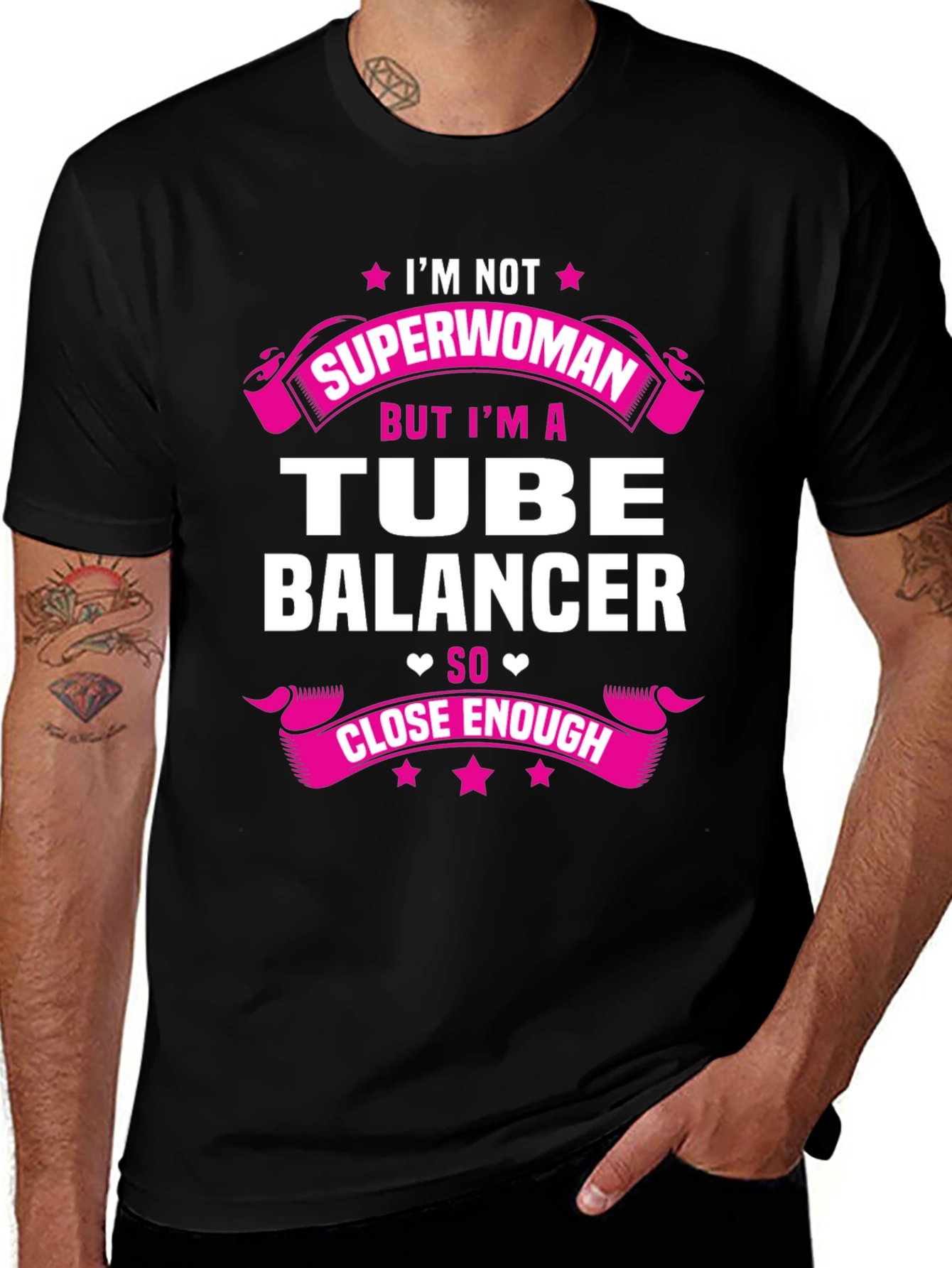Tube Balancer T-Shirt - Superwoman Funny Tee