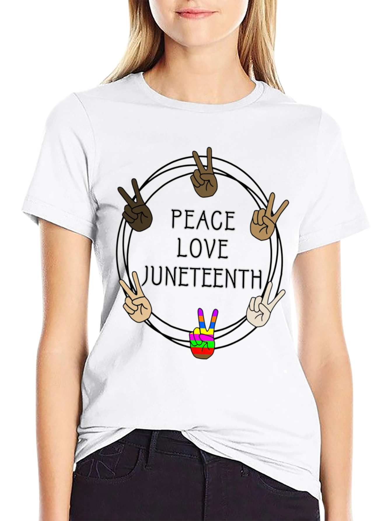 Peace Love Juneteenth T-Shirt