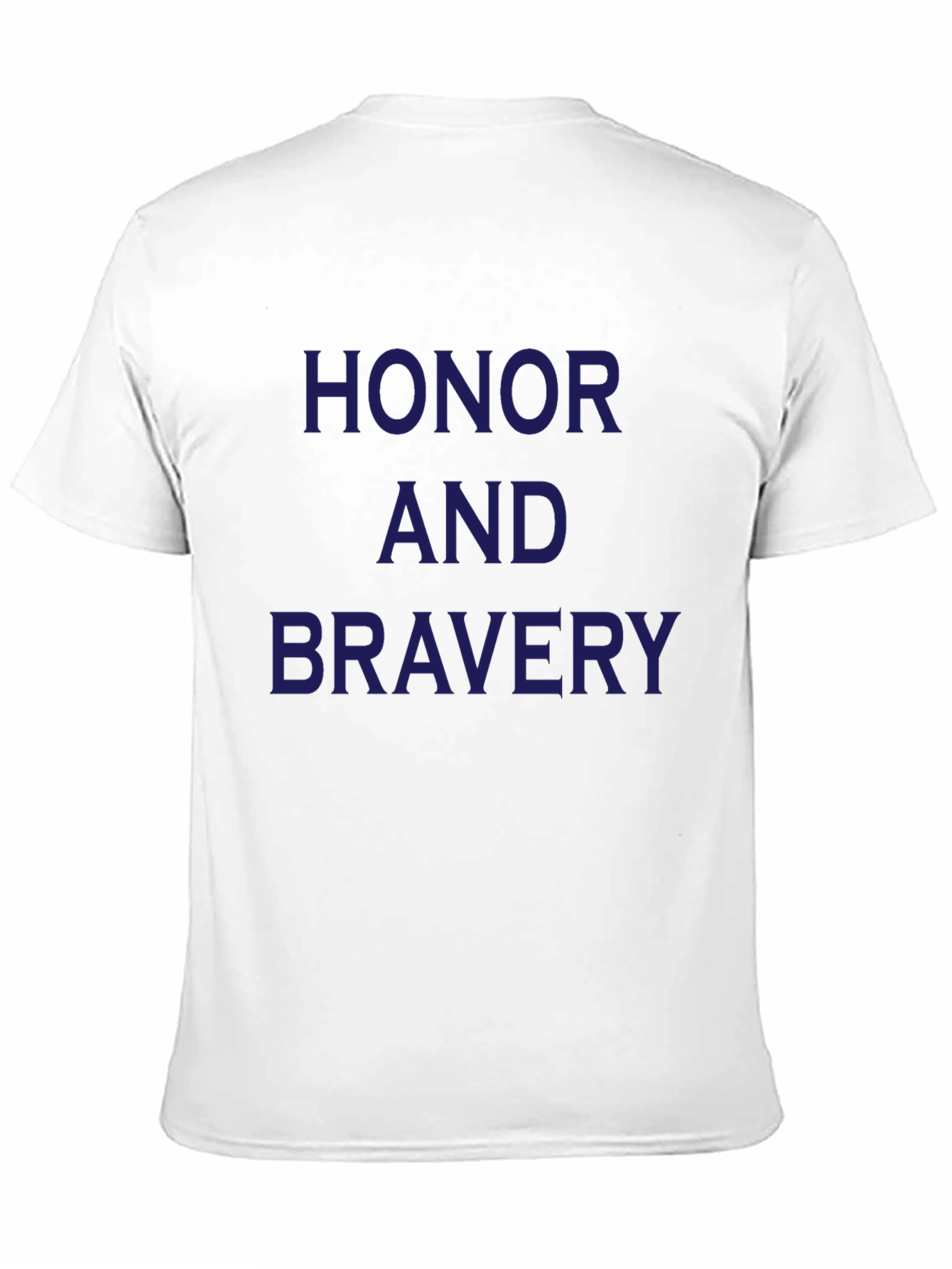 Honor and Bravery Black Graphic T-Shirt