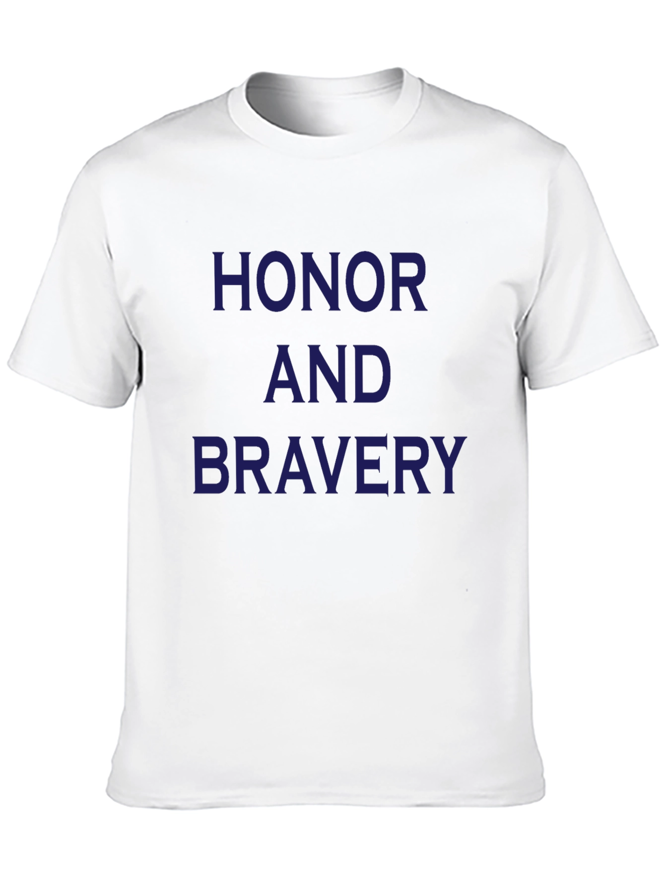 Honor and Bravery Black Graphic T-Shirt