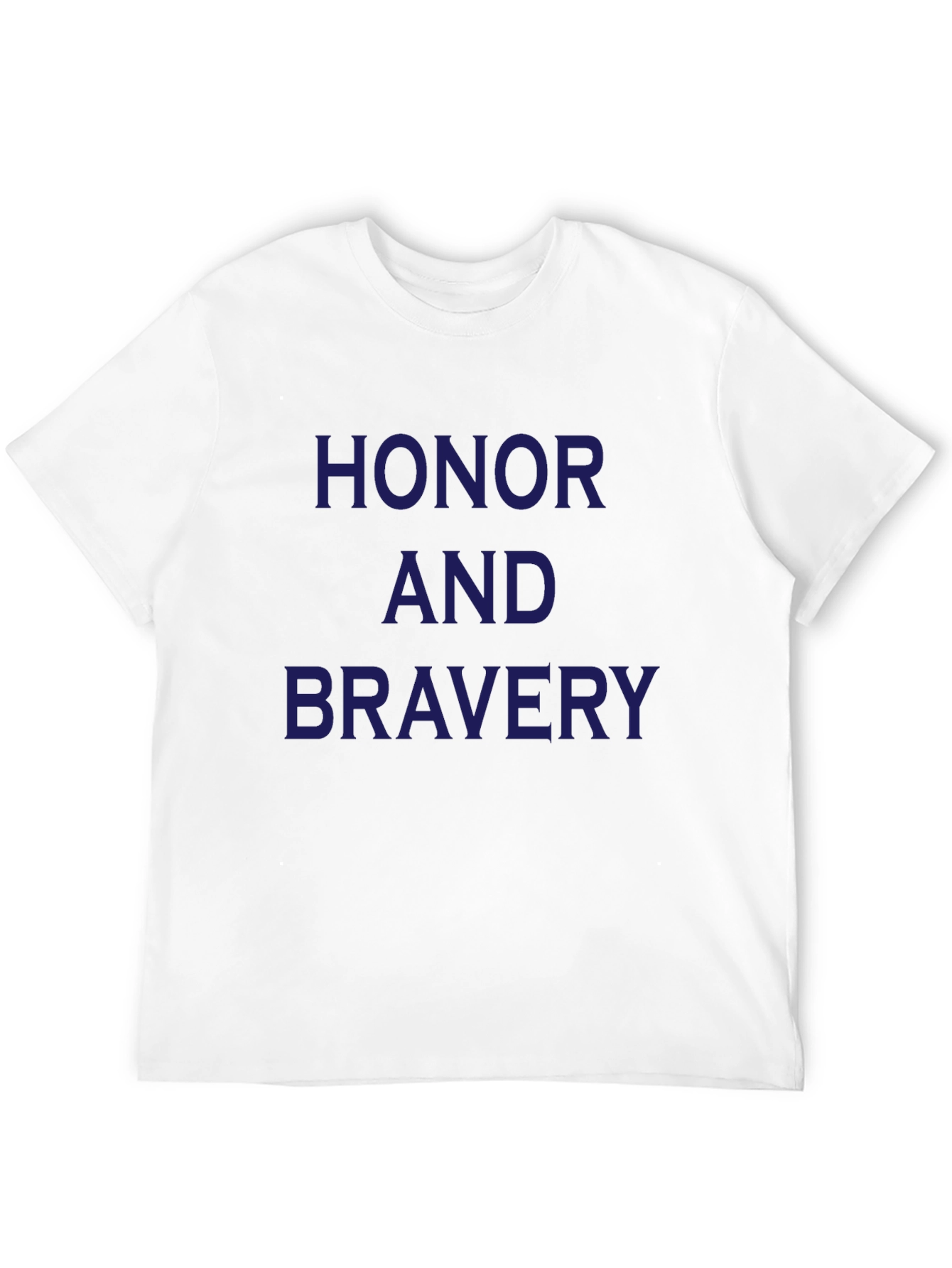 Honor and Bravery Black Graphic T-Shirt
