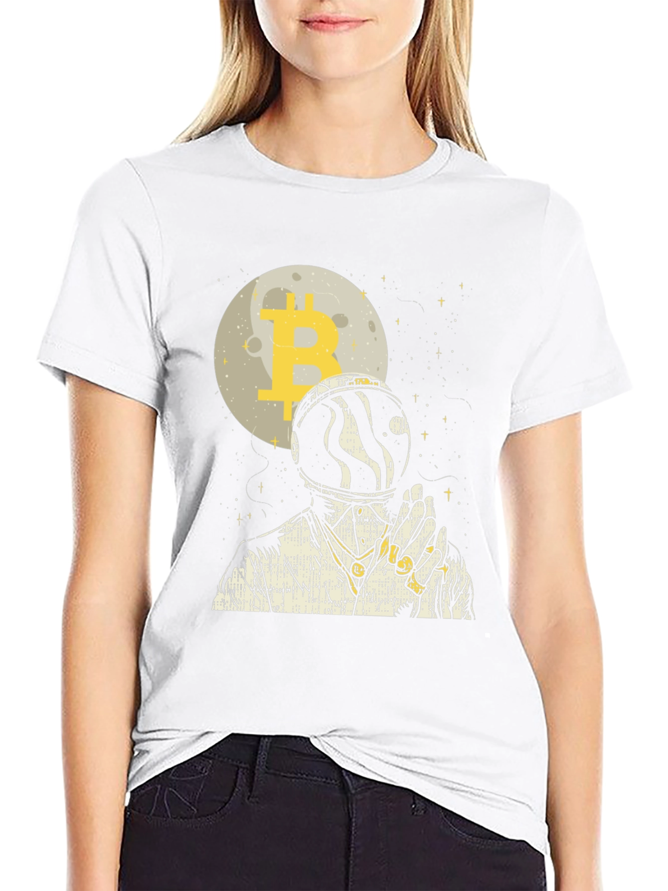 Bitcoin Astronaut Graphic Tee - Black