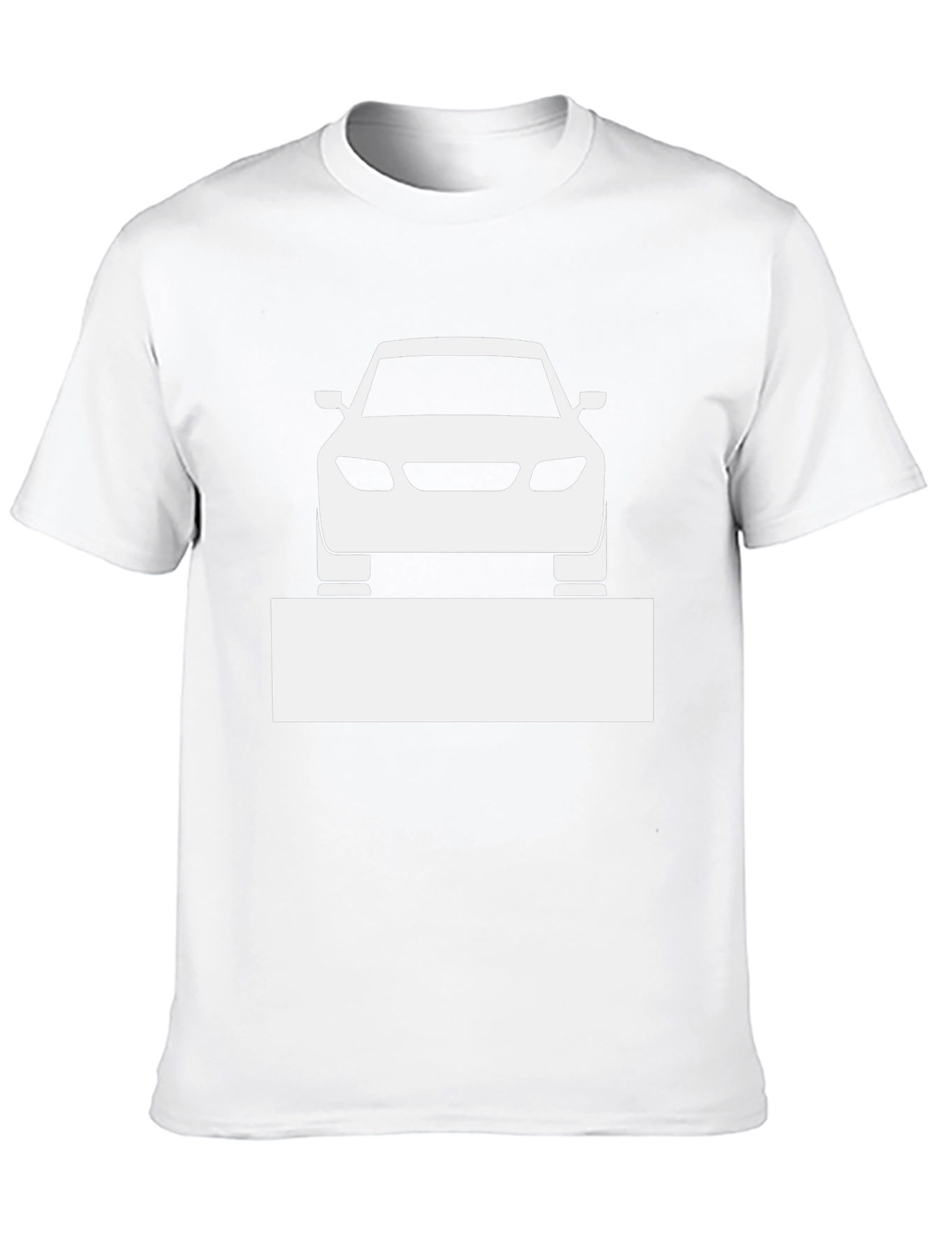 Car Graphic Tee - Black Cotton Blend