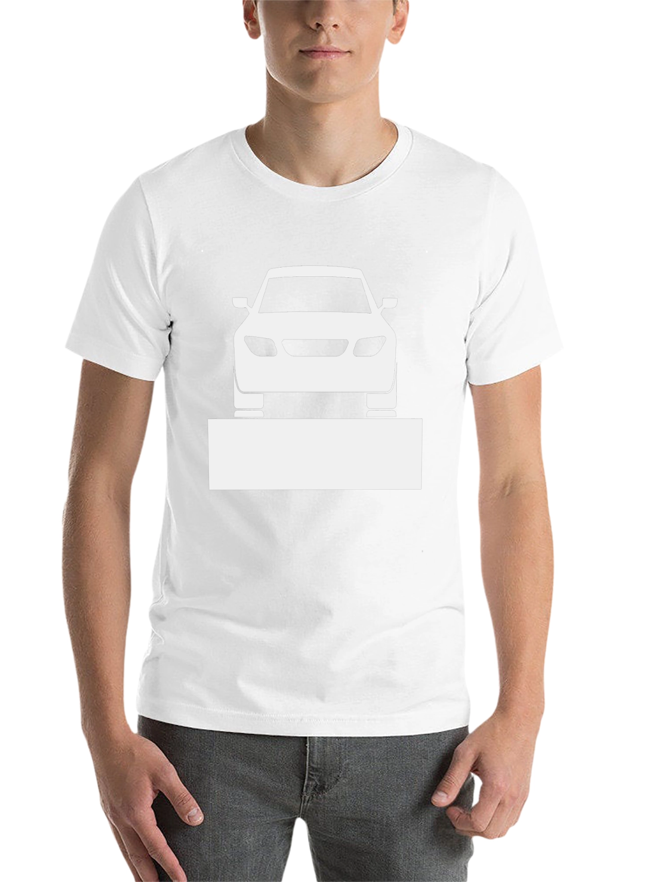 Car Graphic Tee - Black Cotton Blend