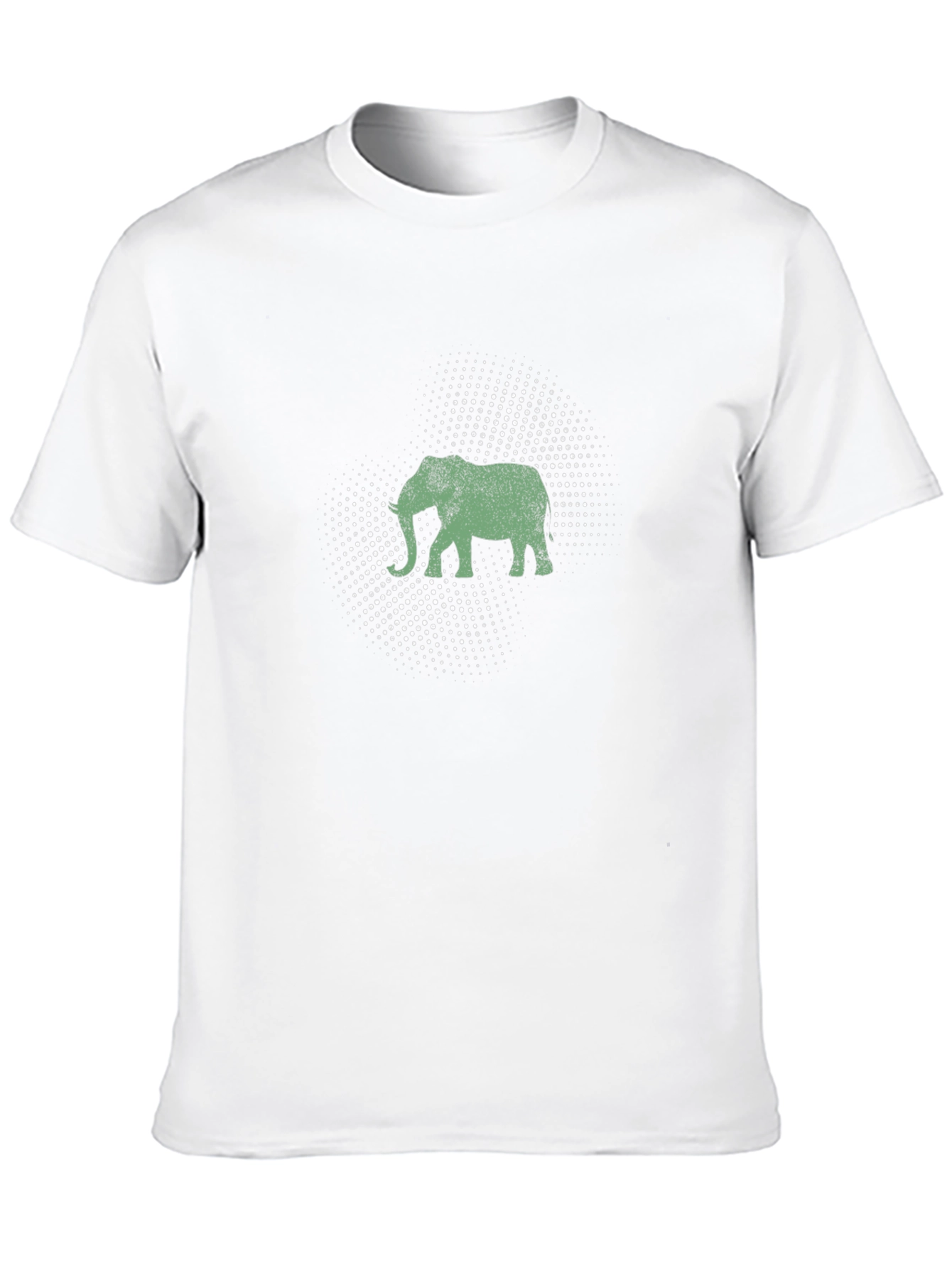 Elephant Graphic Black T-Shirt - Mens Casual Tee