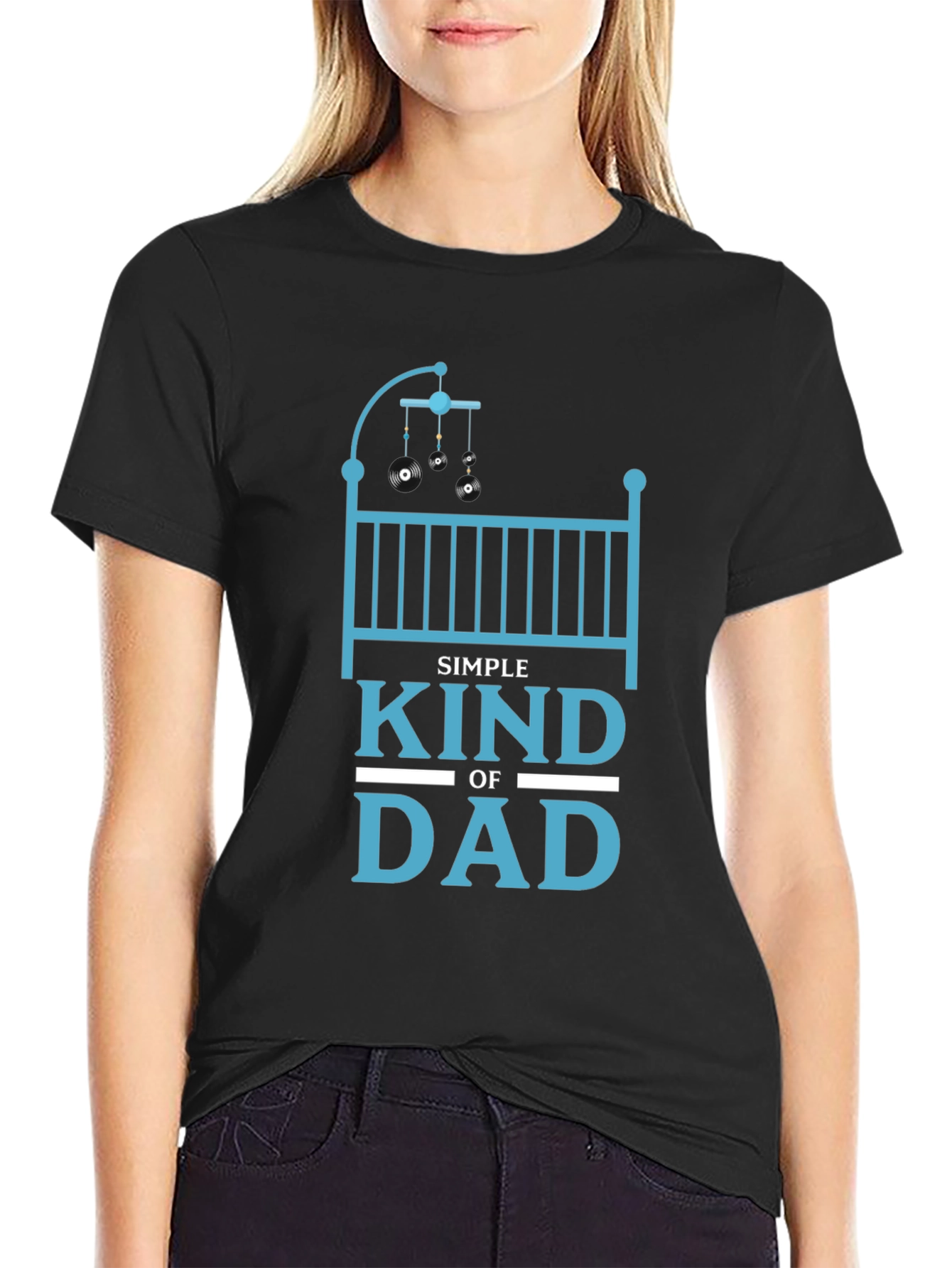 Simple Kind of Dad Black T-Shirt