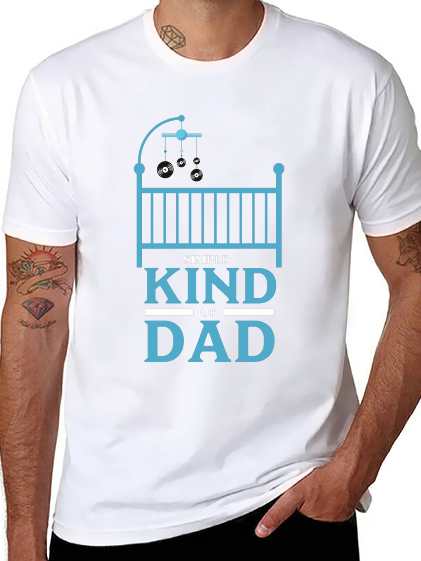 Simple Kind of Dad Black T-Shirt