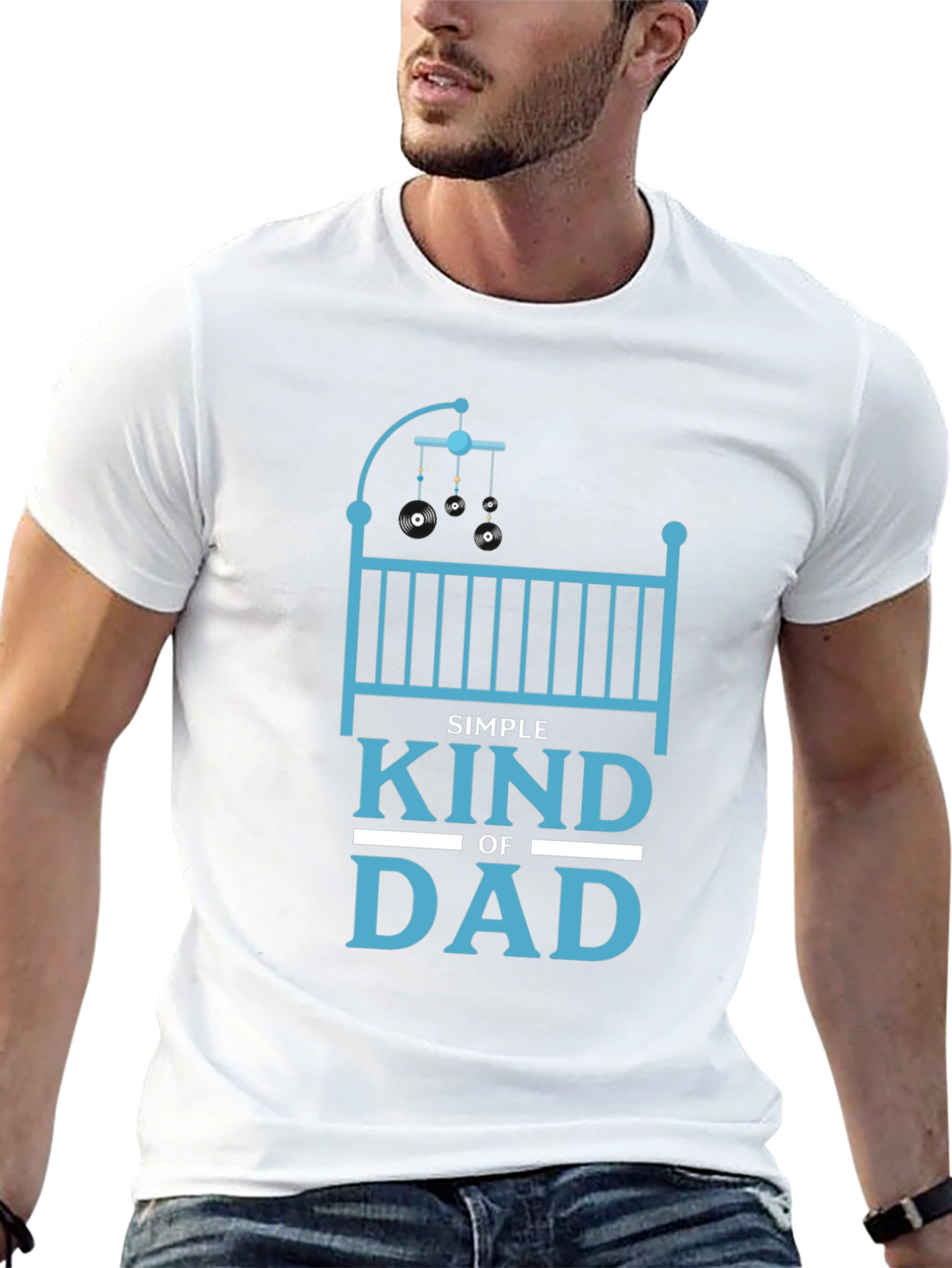 Simple Kind of Dad Black T-Shirt