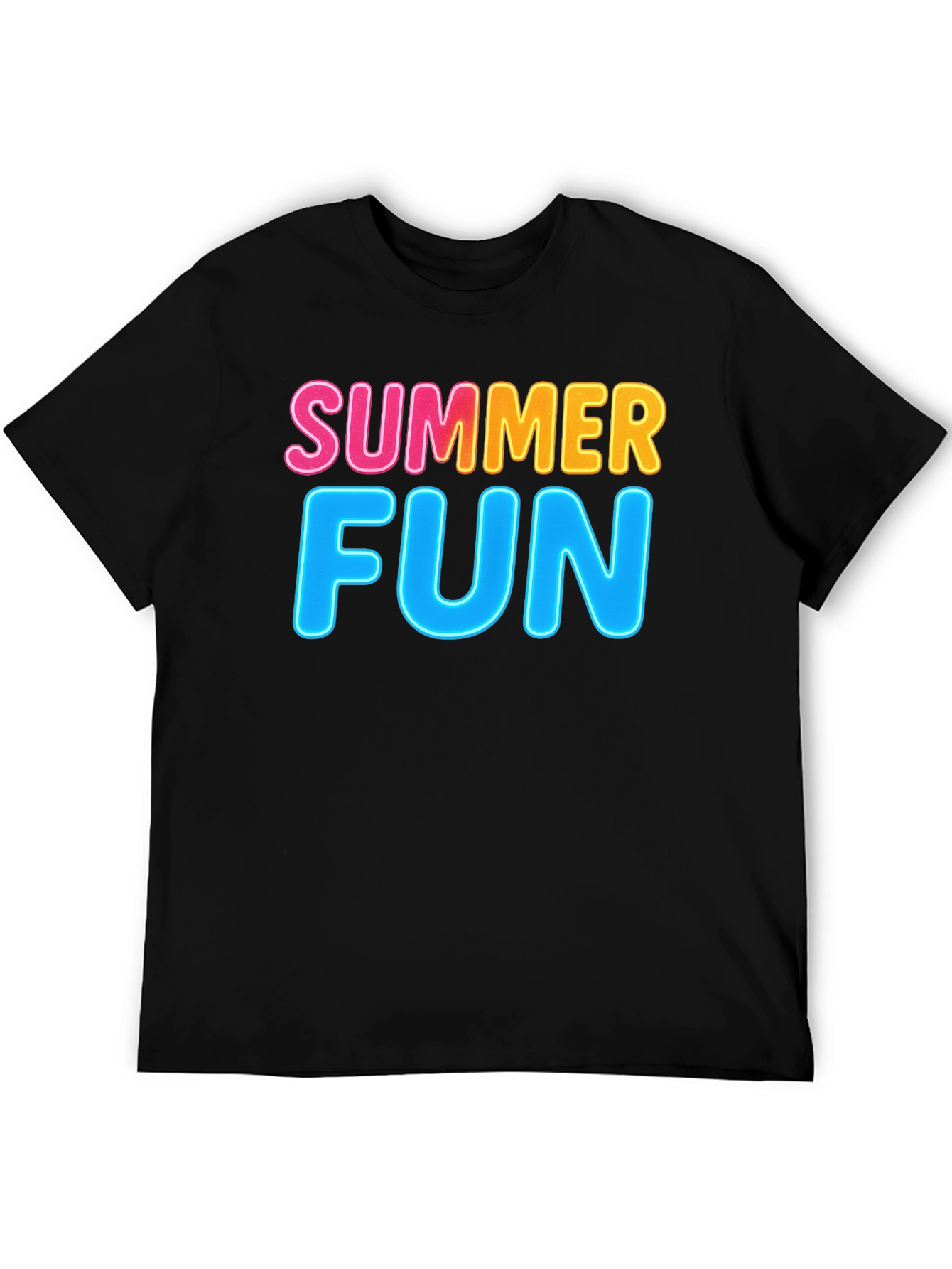 Summer Fun Black T-Shirt