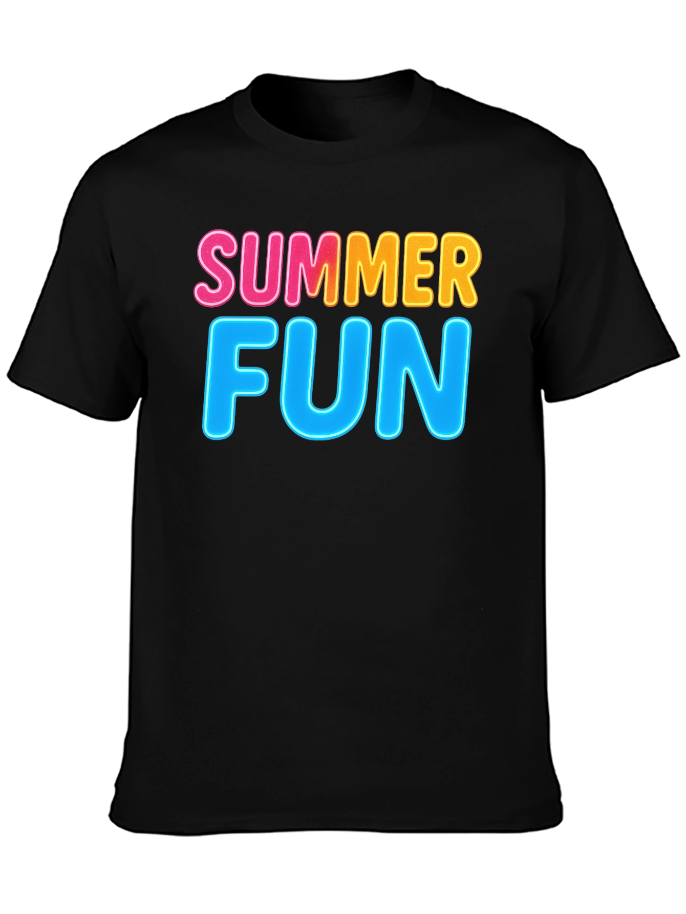 Summer Fun Black T-Shirt