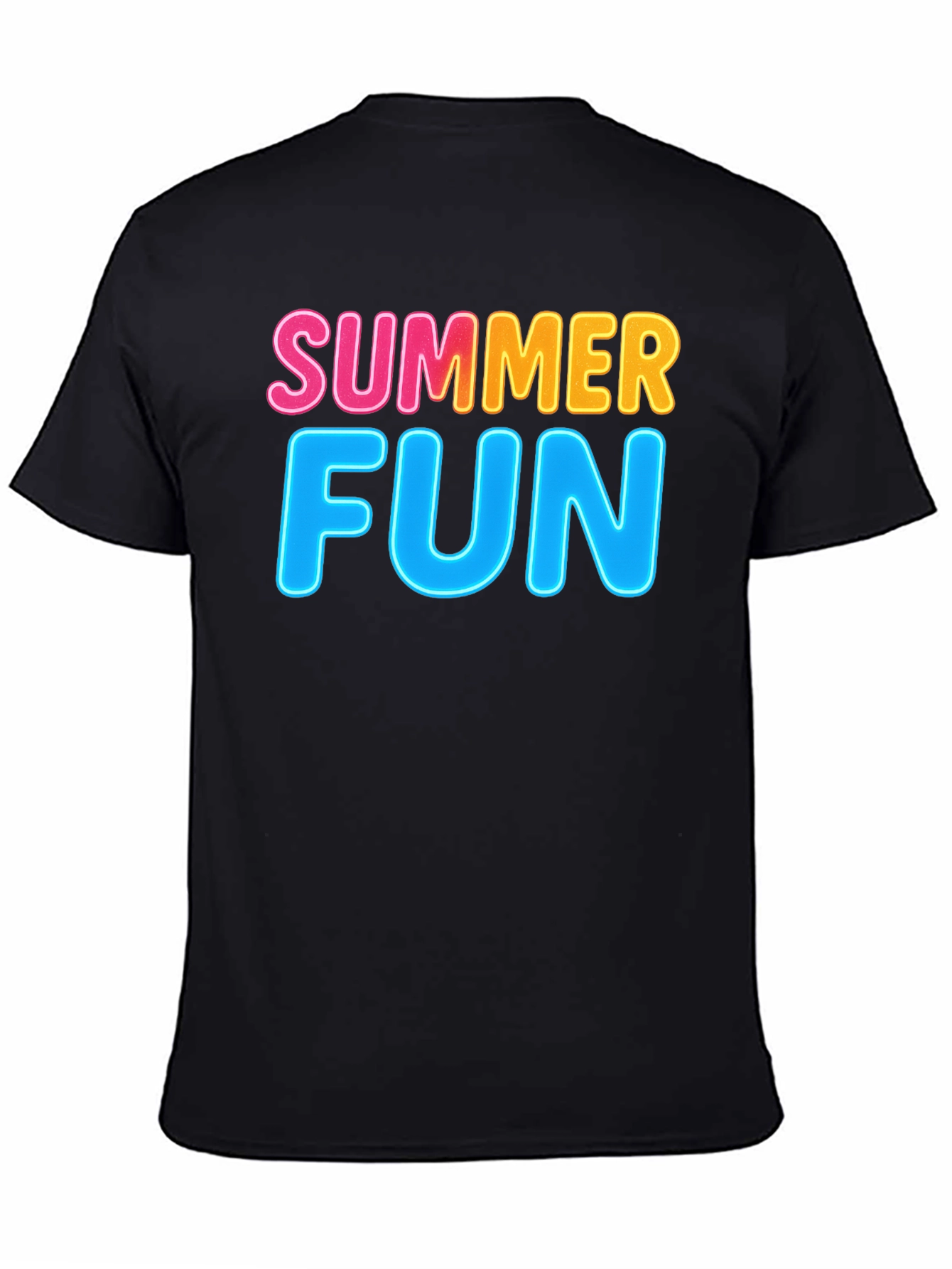 Summer Fun Black T-Shirt