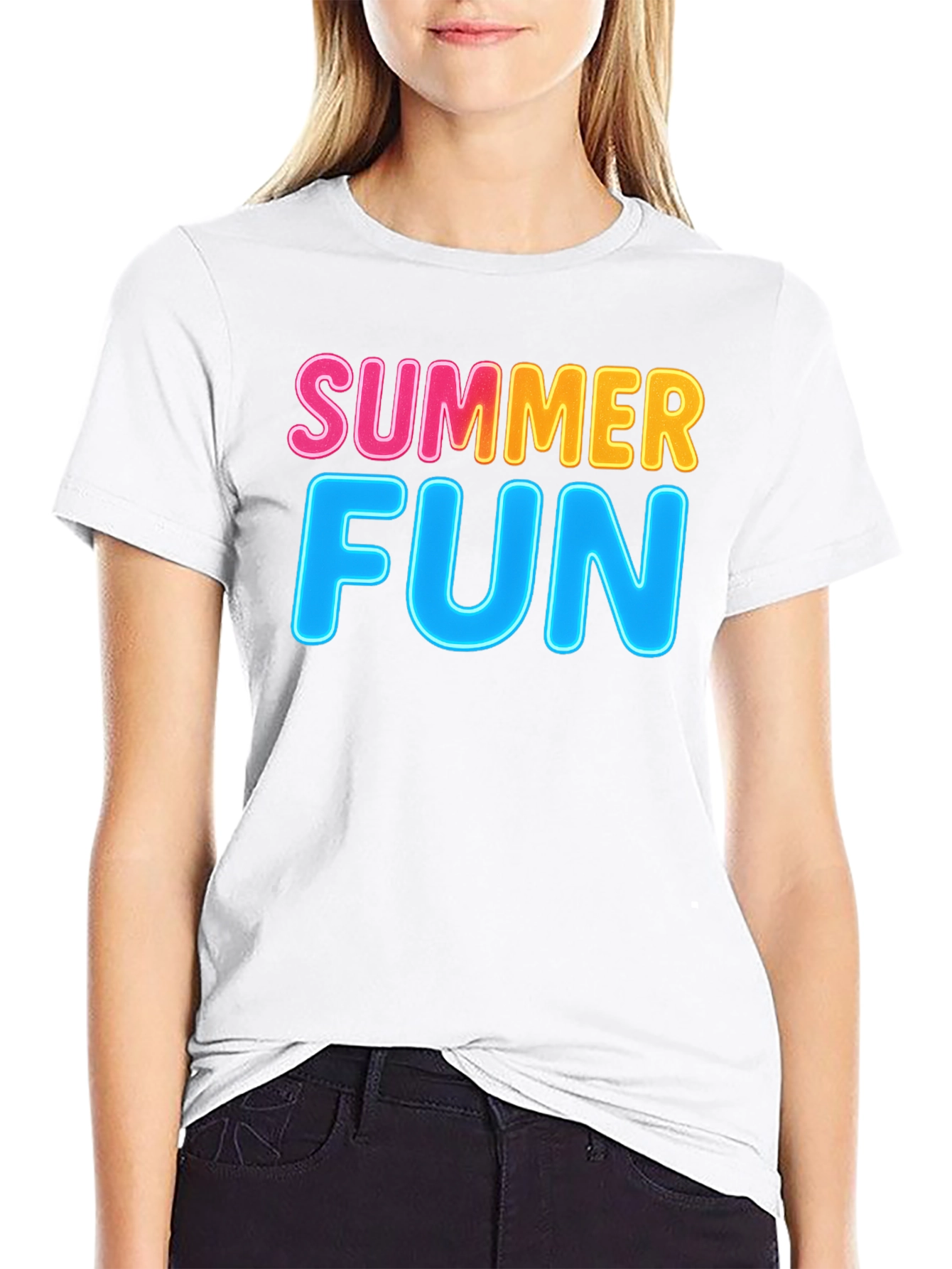 Summer Fun Black T-Shirt