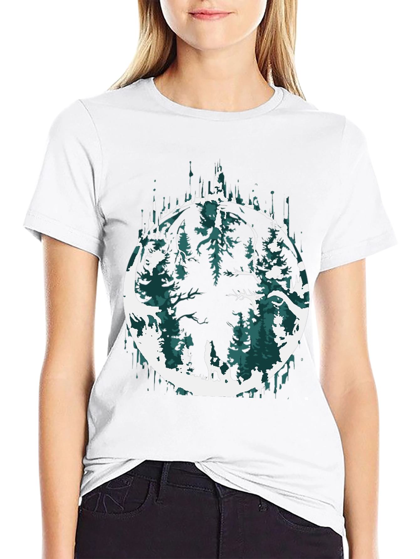 Mammoth Forest Graphic Tee - Mens Black T-Shirt
