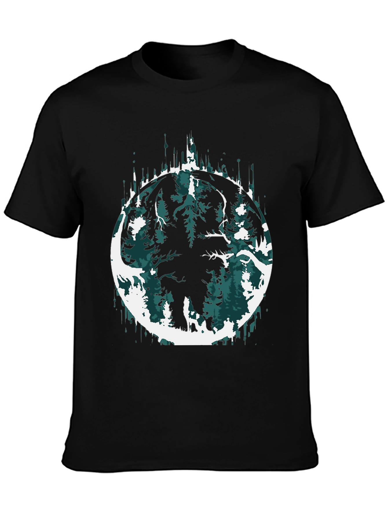 Mammoth Forest Graphic Tee - Mens Black T-Shirt