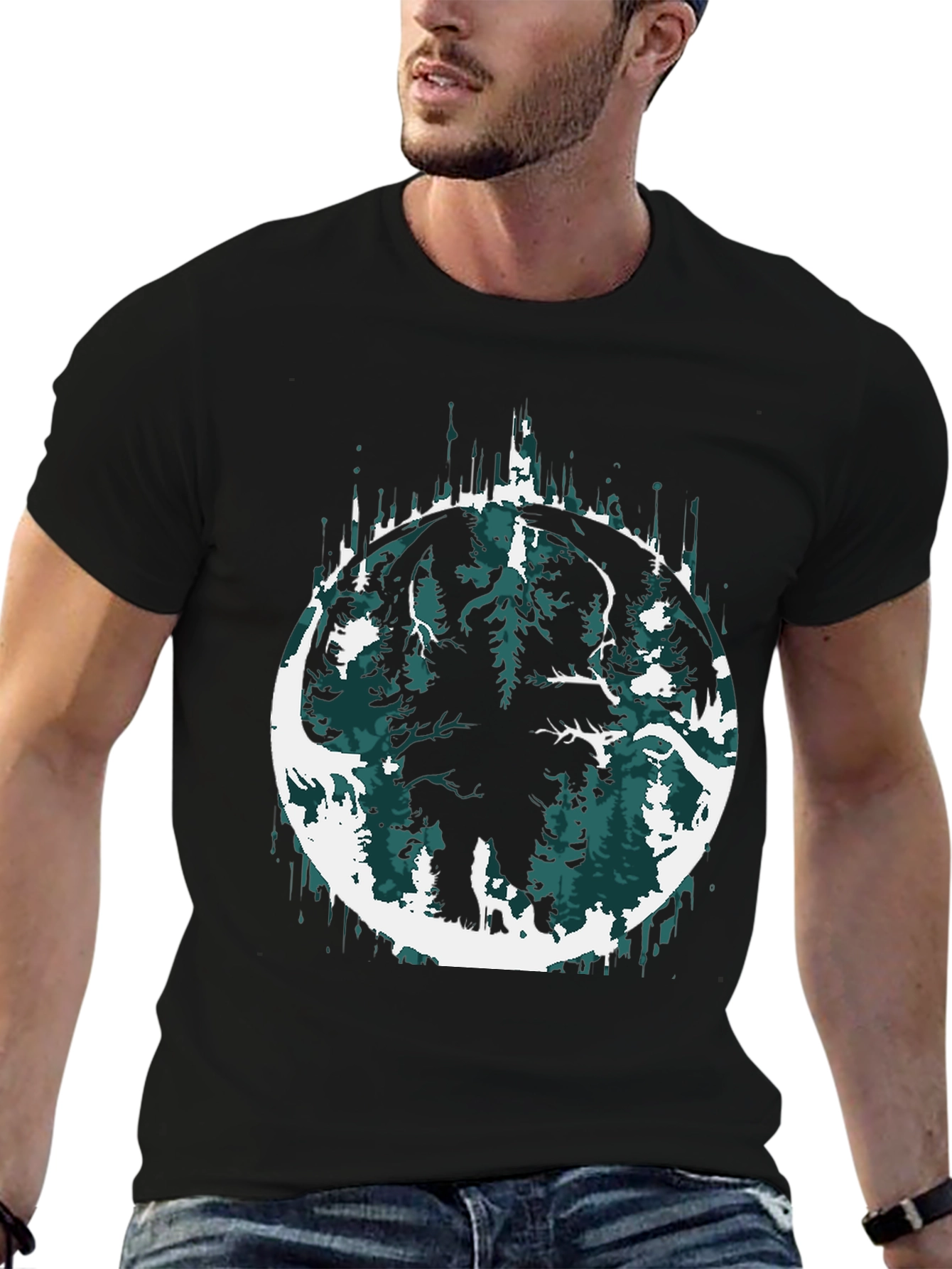 Mammoth Forest Graphic Tee - Mens Black T-Shirt