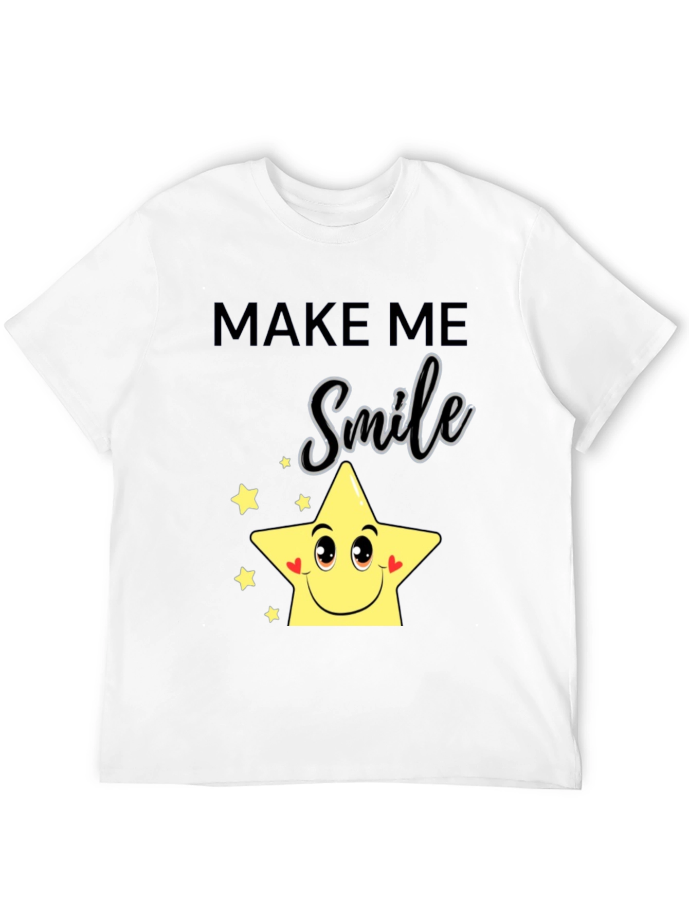 Make Me Smile Star Graphic Tee - Black