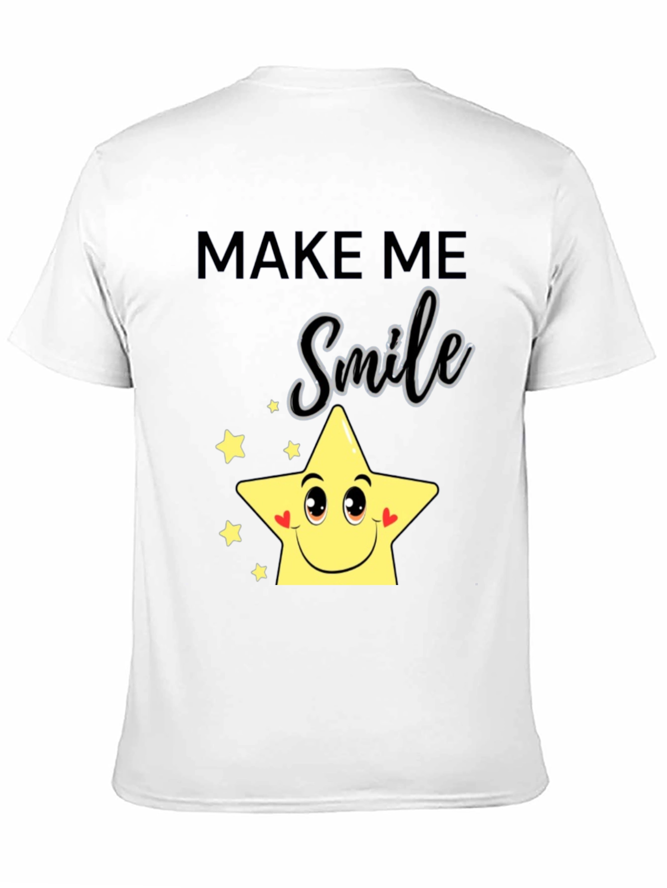 Make Me Smile Star Graphic Tee - Black