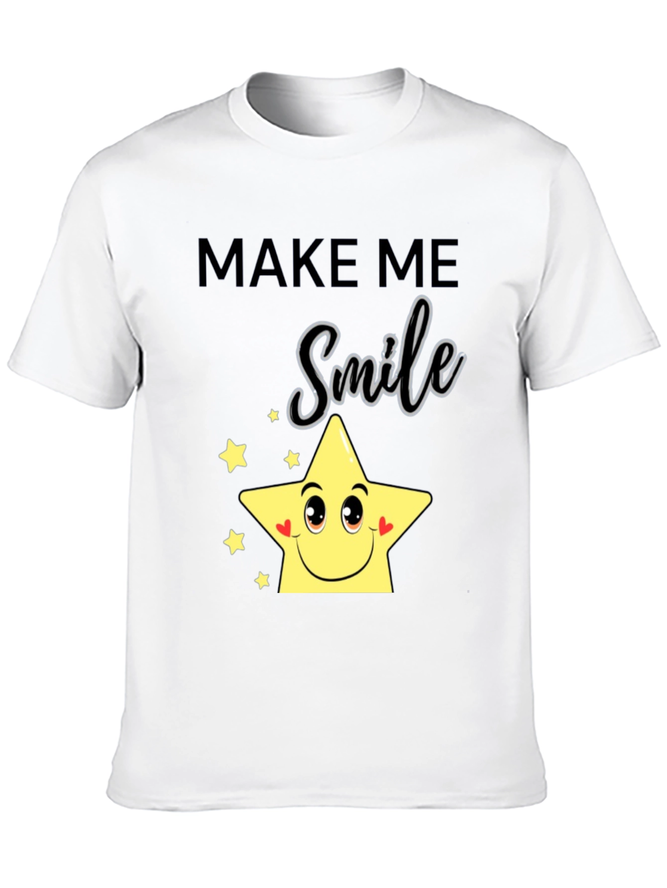 Make Me Smile Star Graphic Tee - Black