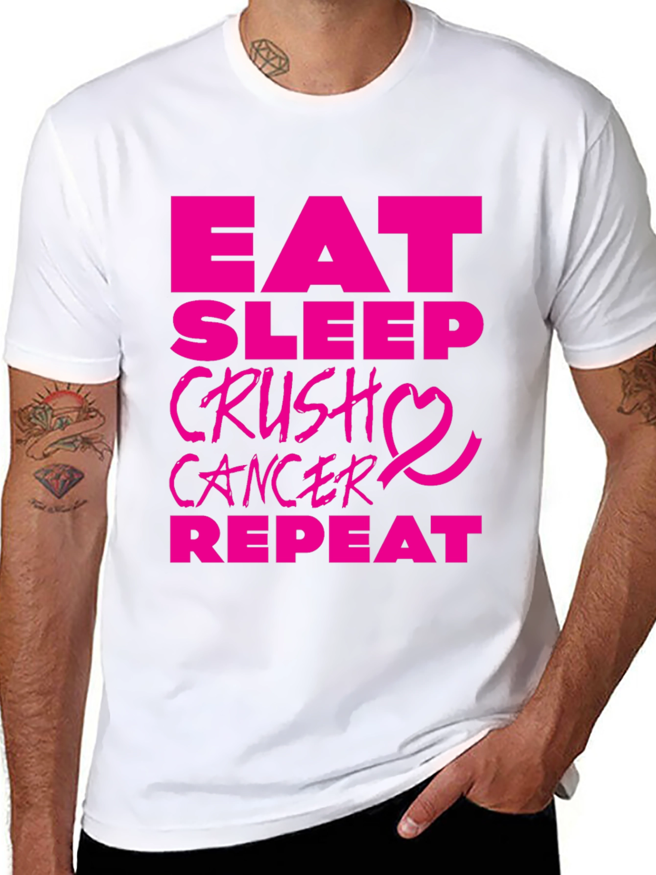 Eat Sleep Crush Cancer T-Shirt