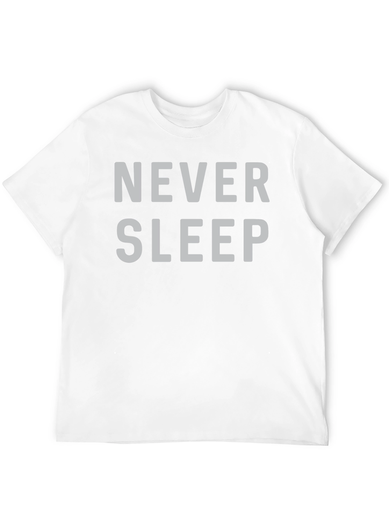 Never Sleep Graphic Print Black T-Shirt
