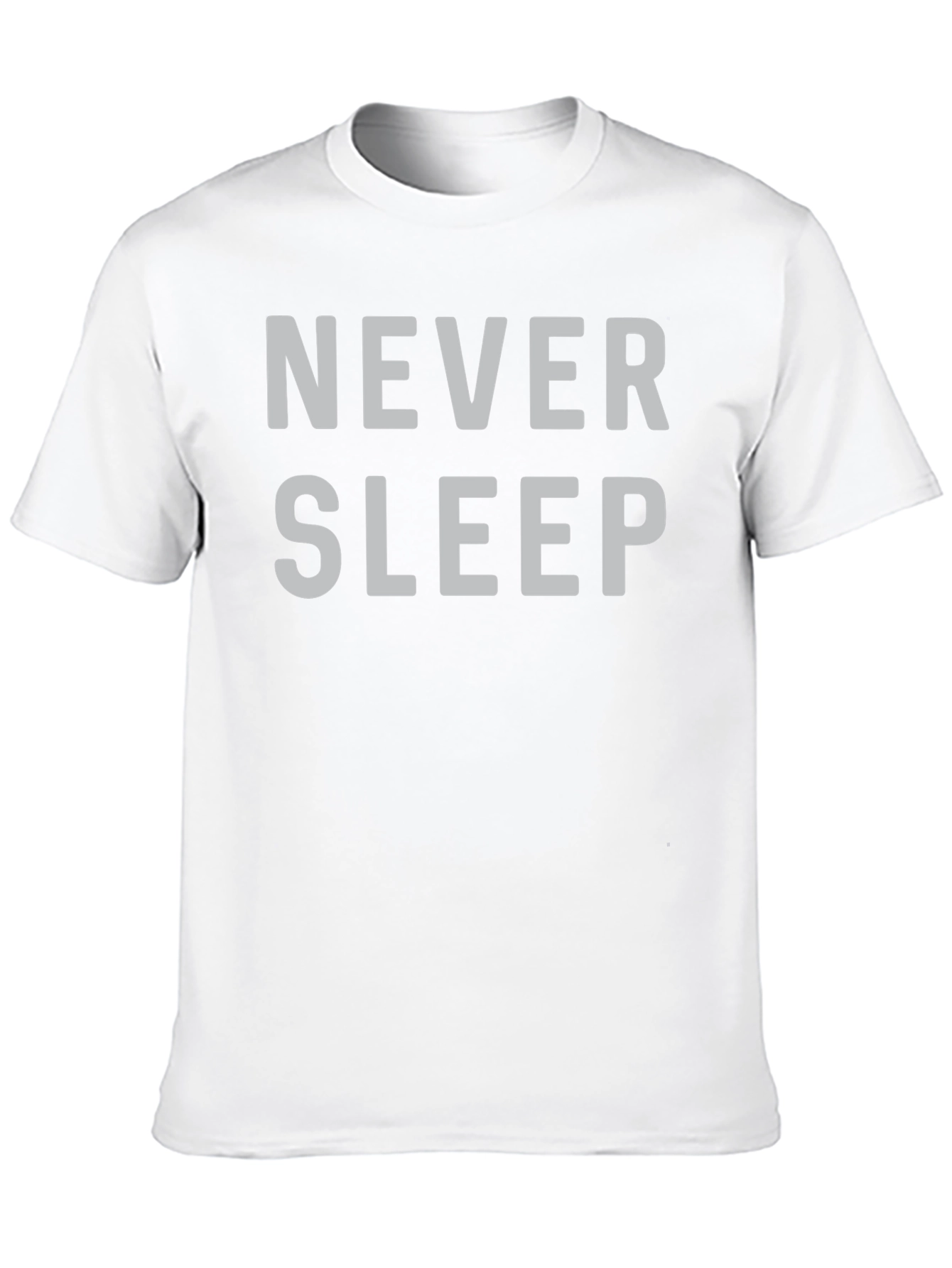 Never Sleep Graphic Print Black T-Shirt