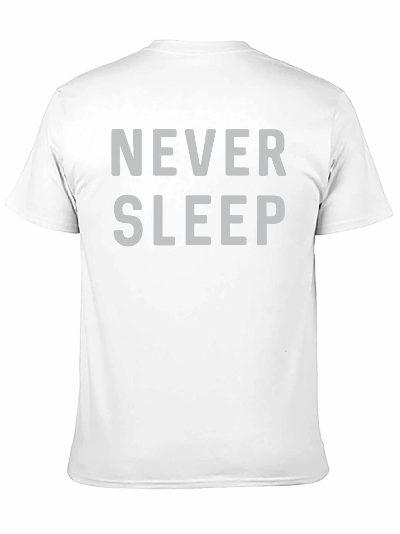 Never Sleep Graphic Print Black T-Shirt
