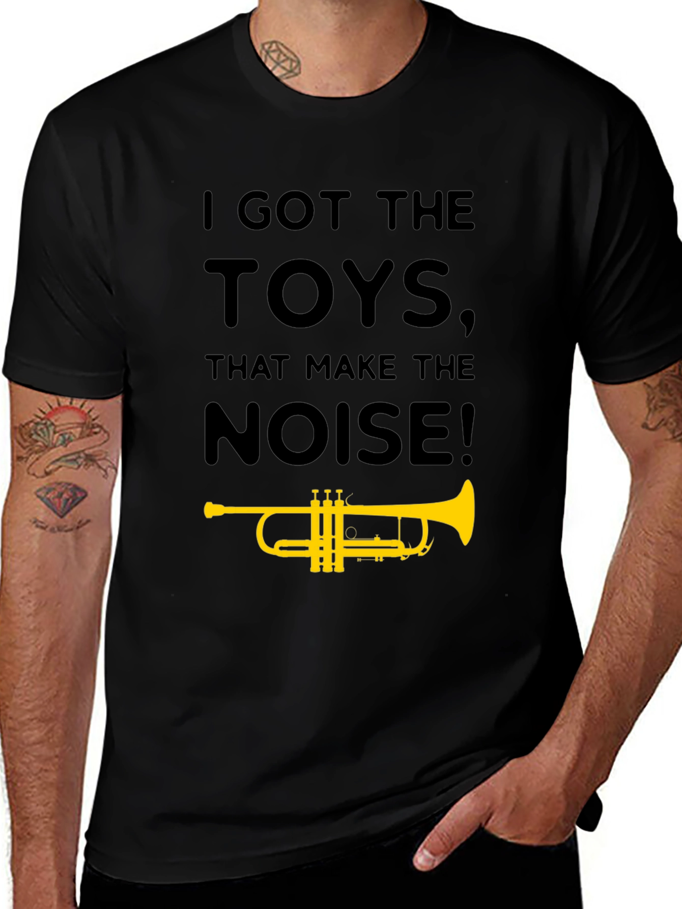 I Got The Toys Trumpet T-Shirt - Black