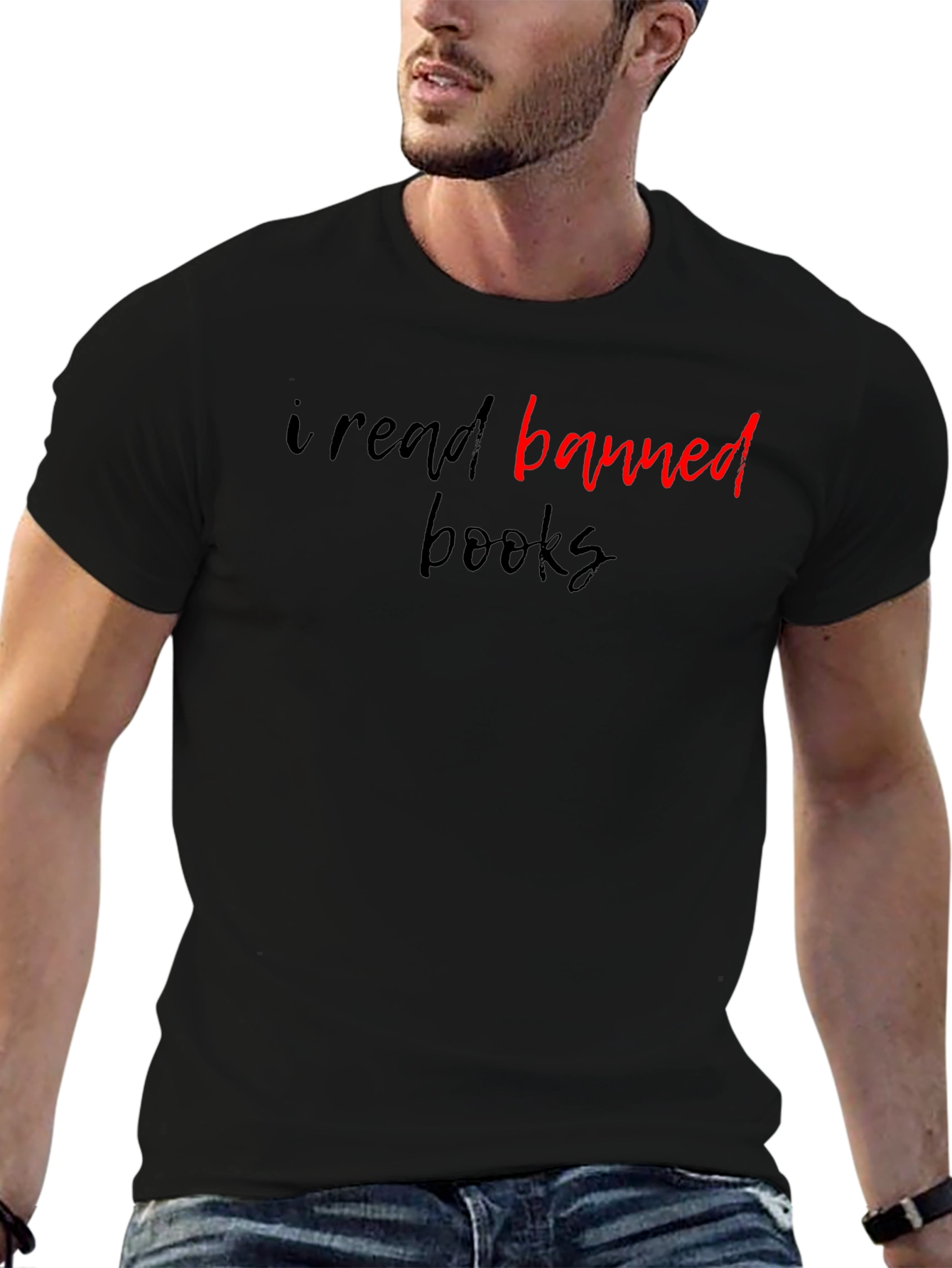I Read Banned Books Black Graphic T-Shirt