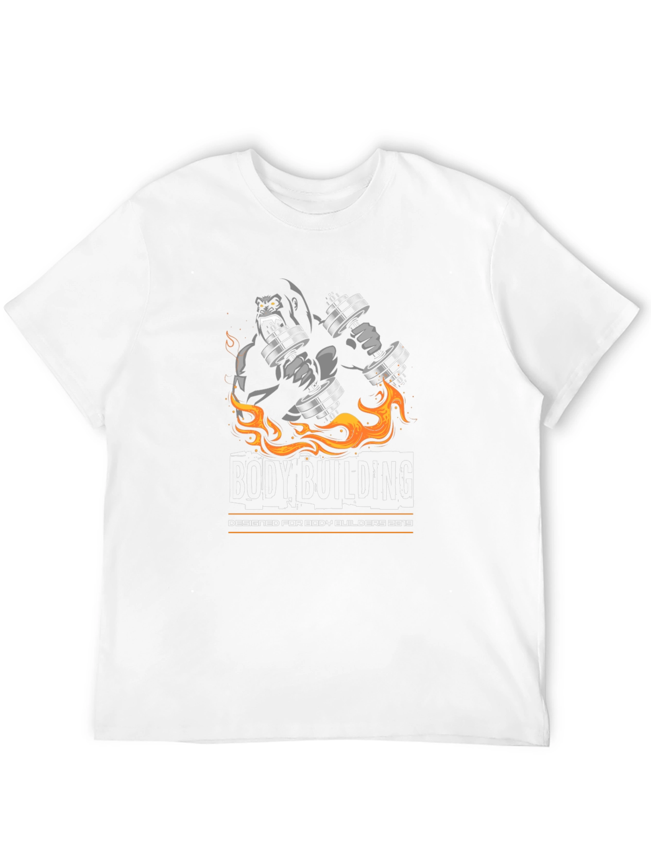 Bodybuilding Gorilla Graphic T-Shirt