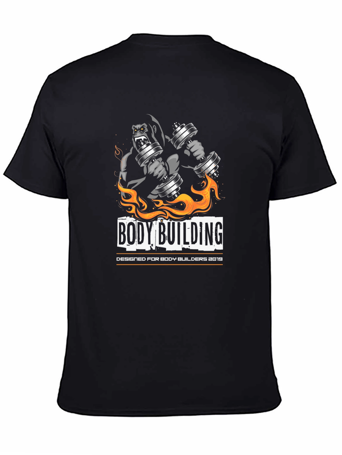 Bodybuilding Gorilla Graphic T-Shirt