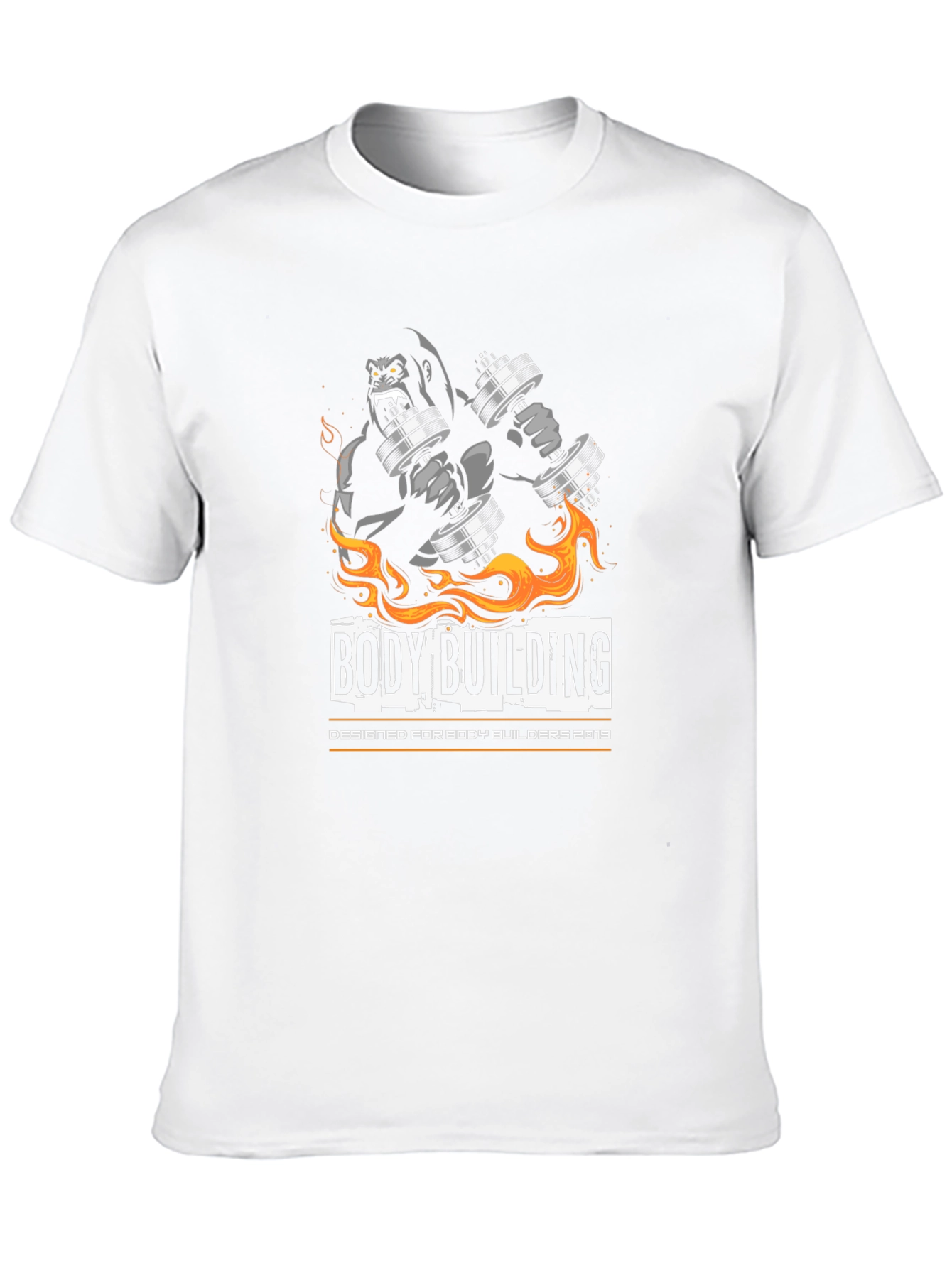 Bodybuilding Gorilla Graphic T-Shirt
